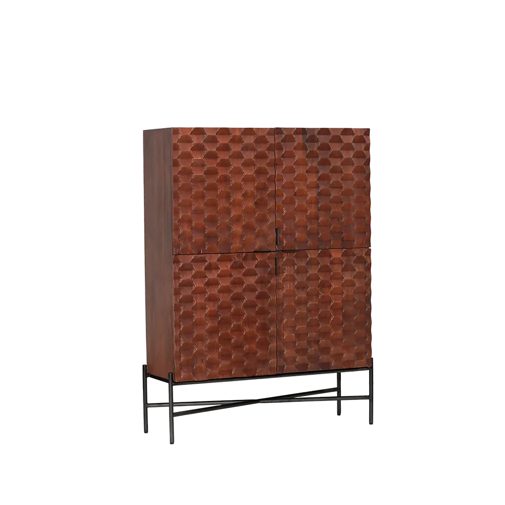 Storage cabinet Paola brown - Tower Living