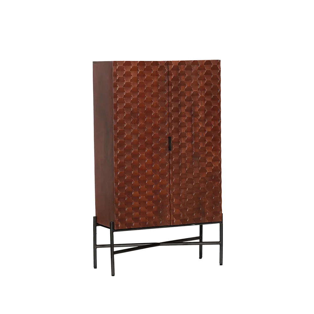 Storage cabinet Paola brown - Tower Living