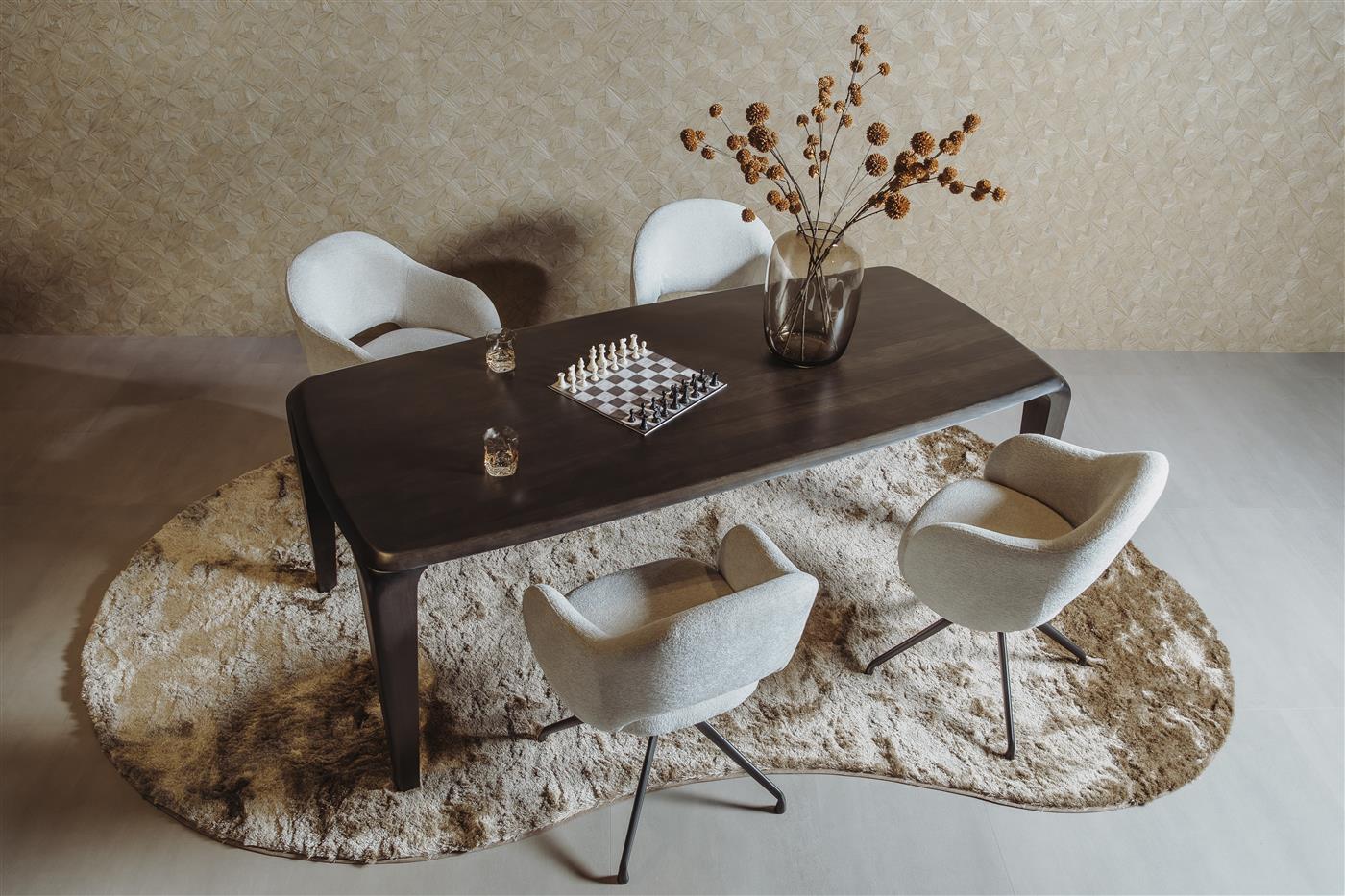 Ronta Dining Table brown rectangular 240 cm - Tower Living