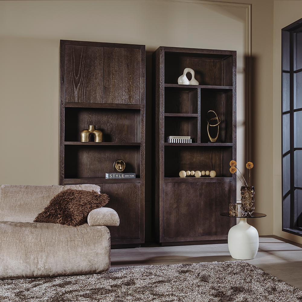 Aufbewahrungsschrank Mincio braun 90 cm (Eikenfineer) - Tower Living