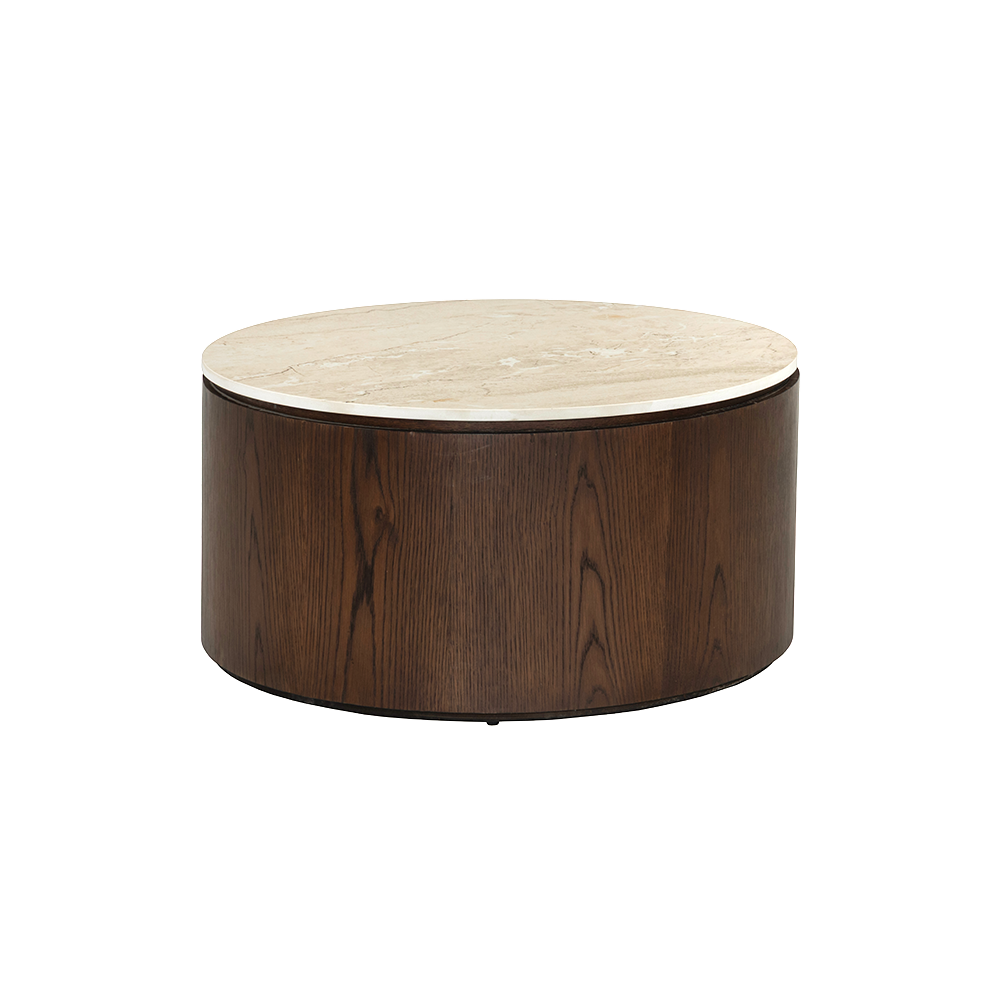 Beistelltisch Venzone rund 80 cm (Eikenfineer) - Tower Living