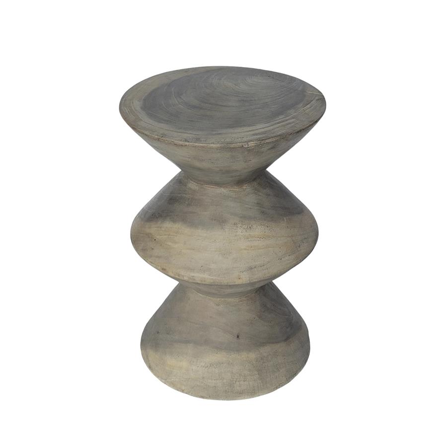 Vinci Due side table white round 30 cm - Tower Living