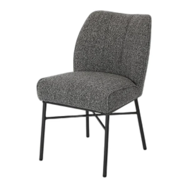 Der Barzio Stuhl - Oasis 91 Bisque steht in einem modernen Raum mit einem Sofa und Beistelltischen - Tower Living - Oasis 87 Slate