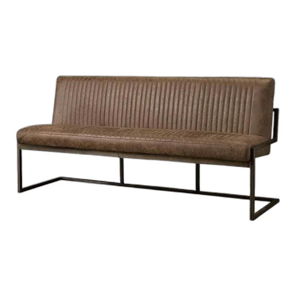 Ferro Bank 205 - Stoff Savannah anthrazit in einem hellen Wohnzimmer mit Teppich und Dekoration - Tower Living - Savannah light brown