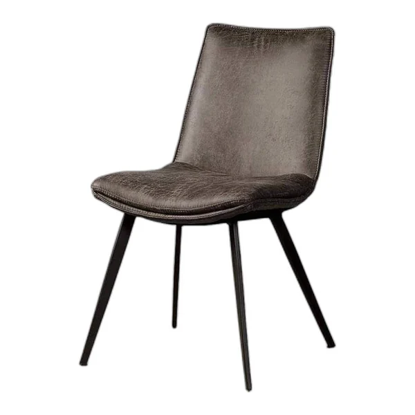 Pamplona Stuhl - Stoff Cognac in einem modernen Interieur mit Holzakzenten und einem Teppich - Tower Living - Antracite