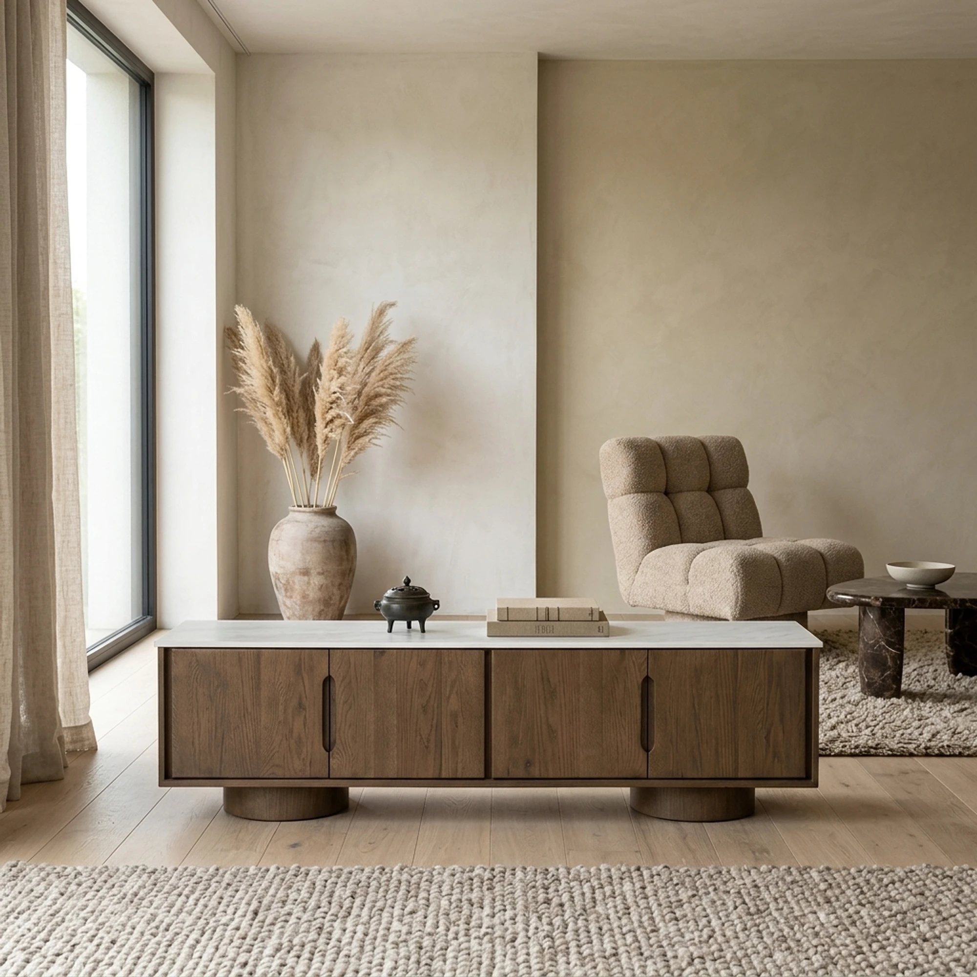 Leandro Oak Brown TV Cabinet - Eleonora