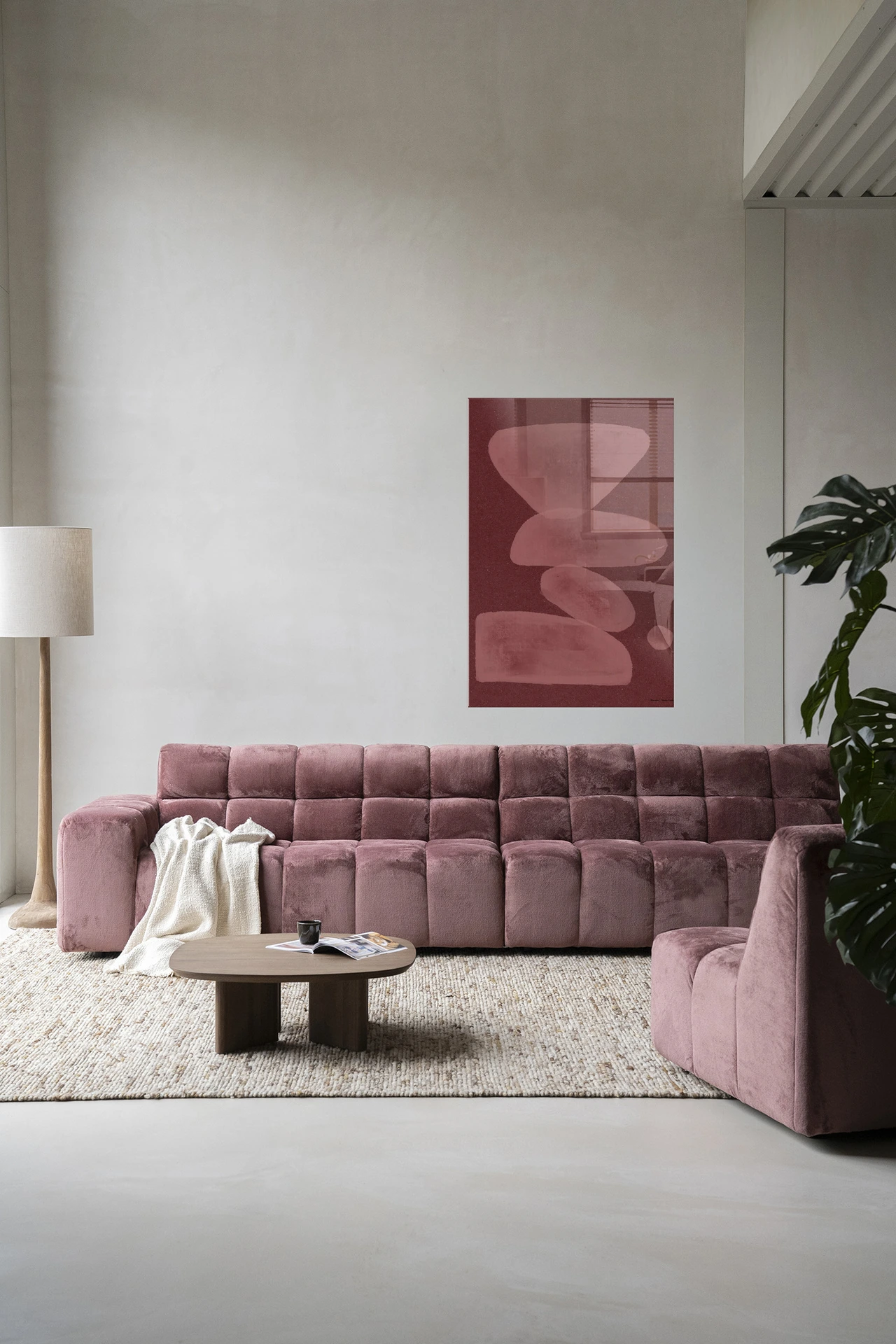 Tapiz de pared Elementa Burdeos 1 - Urban Cotton