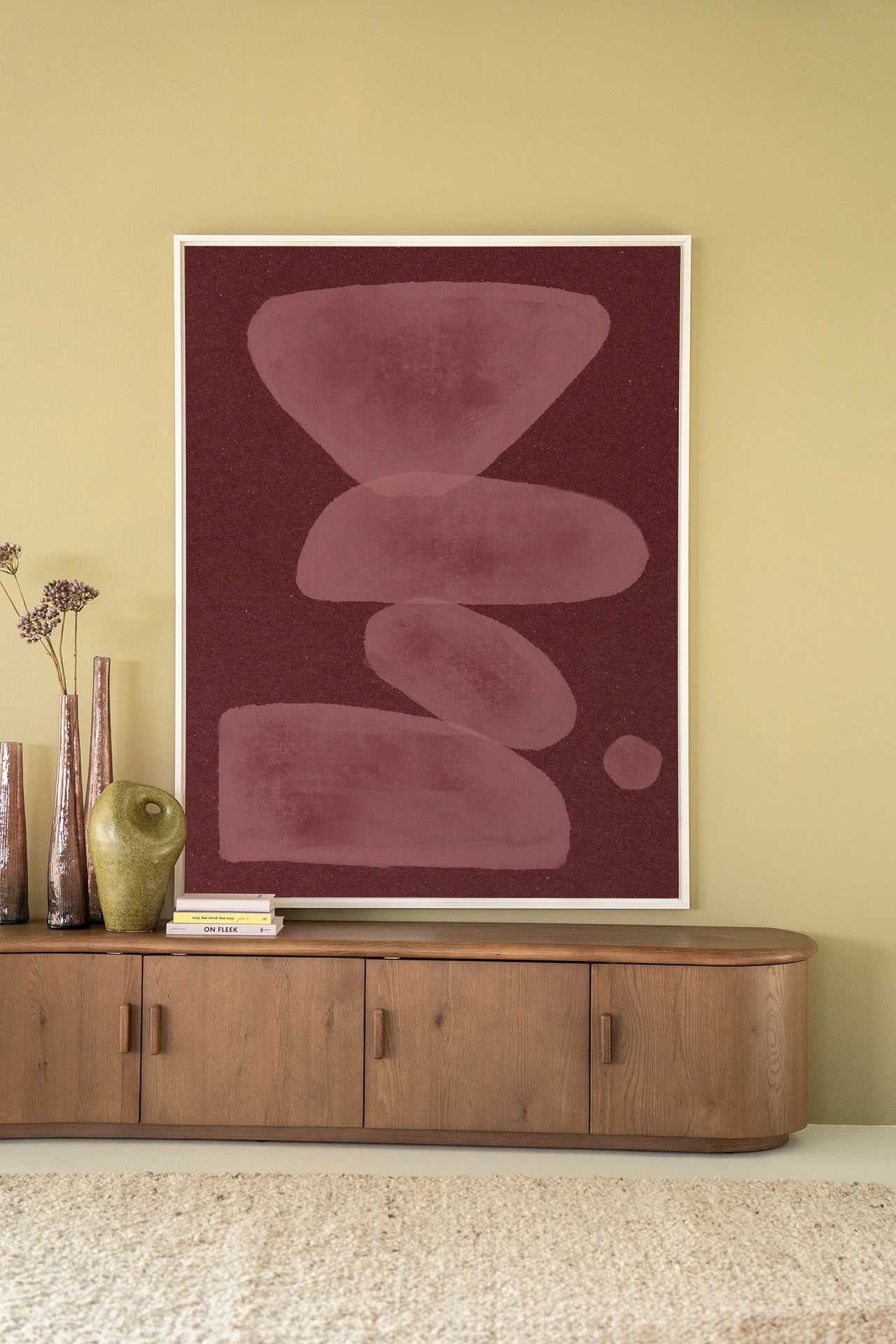 Tapiz de pared Elementa Burdeos 1 - Urban Cotton
