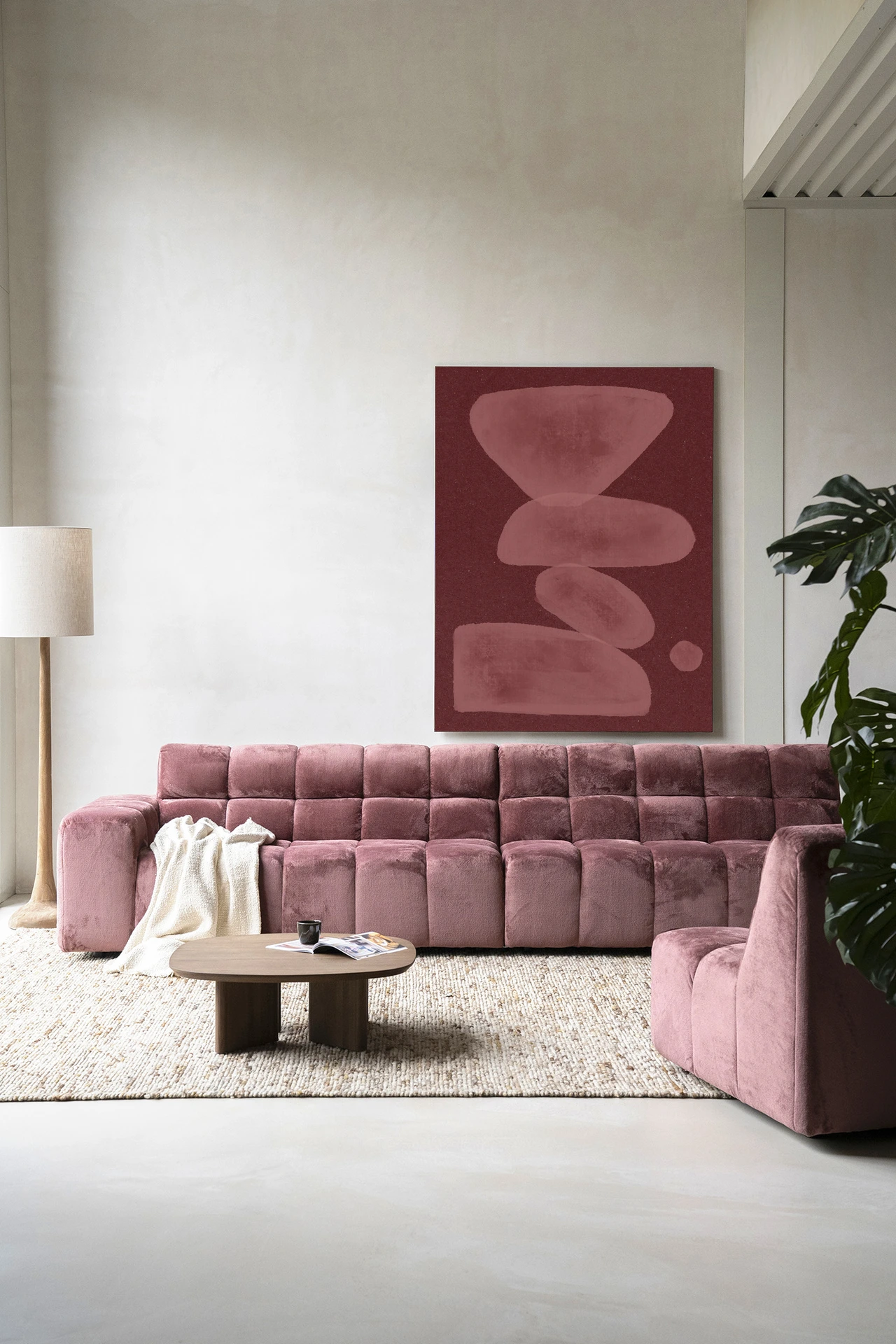Tapiz de pared Elementa Burdeos 1 - Urban Cotton