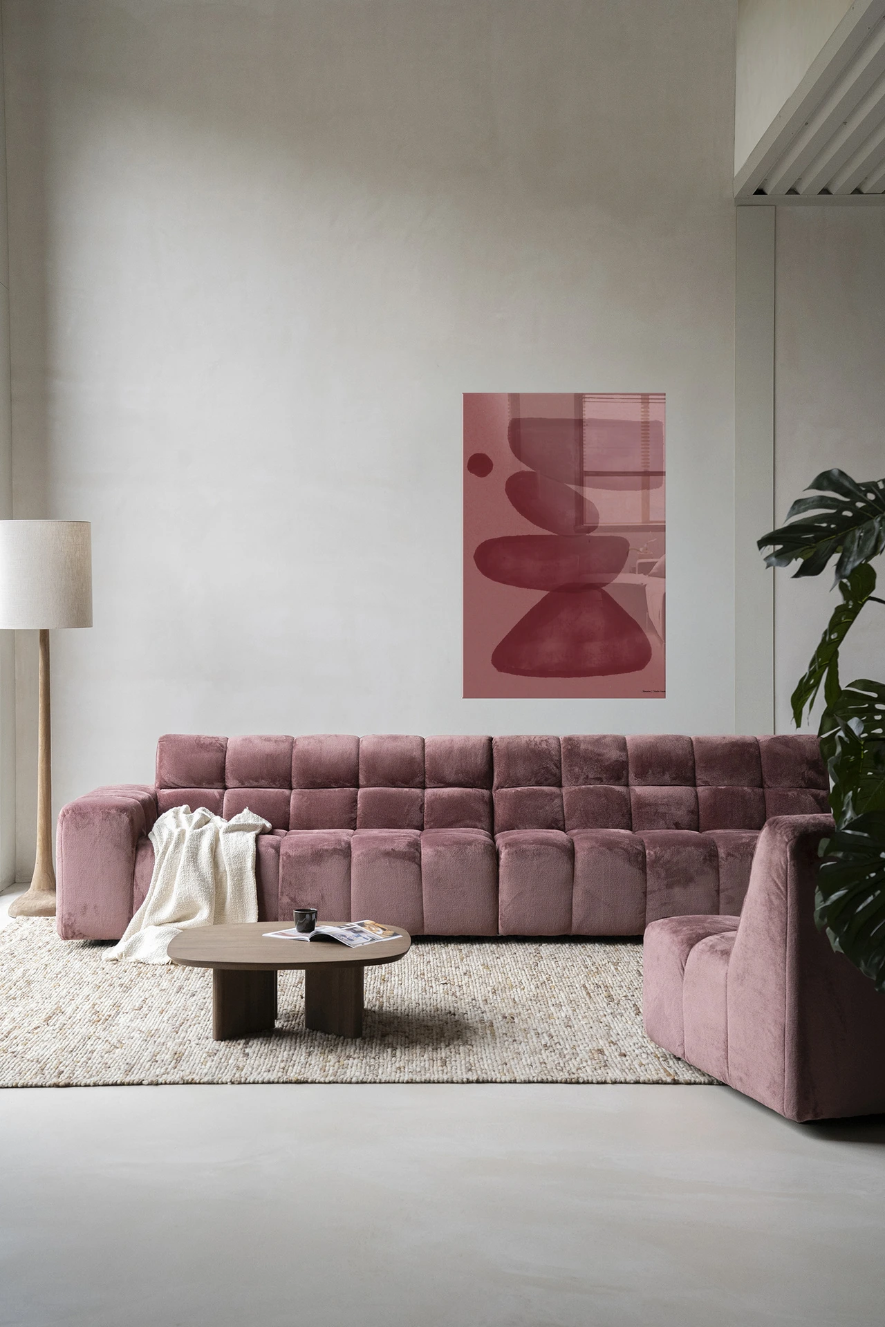Tapiz de pared Elementa Burdeos 2 - Urban Cotton
