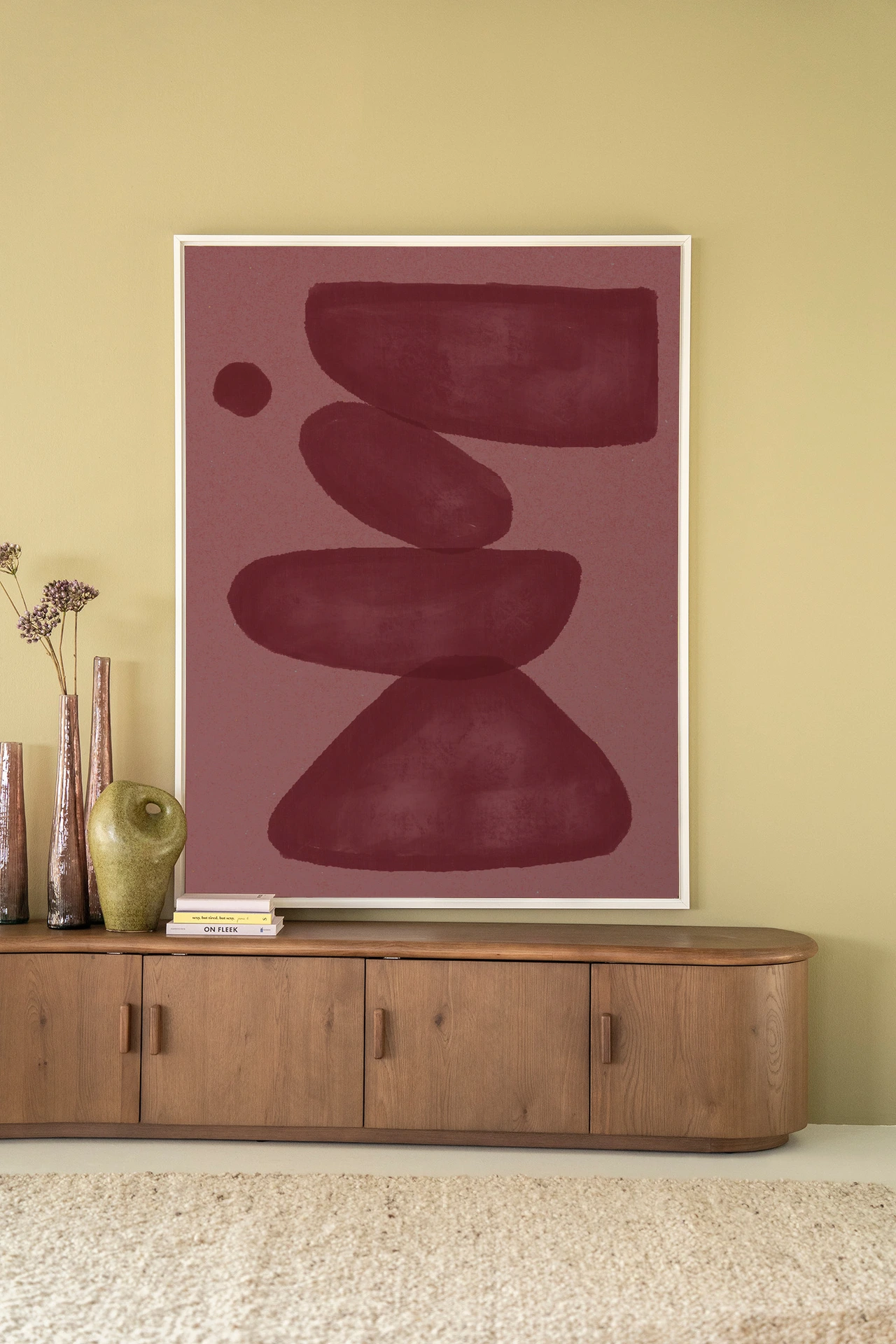 Tapiz de pared Elementa Burdeos 2 - Urban Cotton