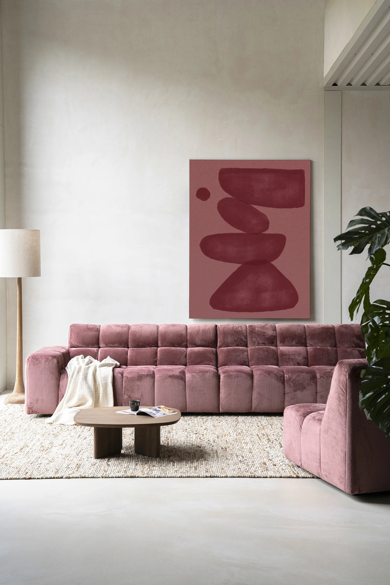 Tapiz de pared Elementa Burdeos 2 - Urban Cotton