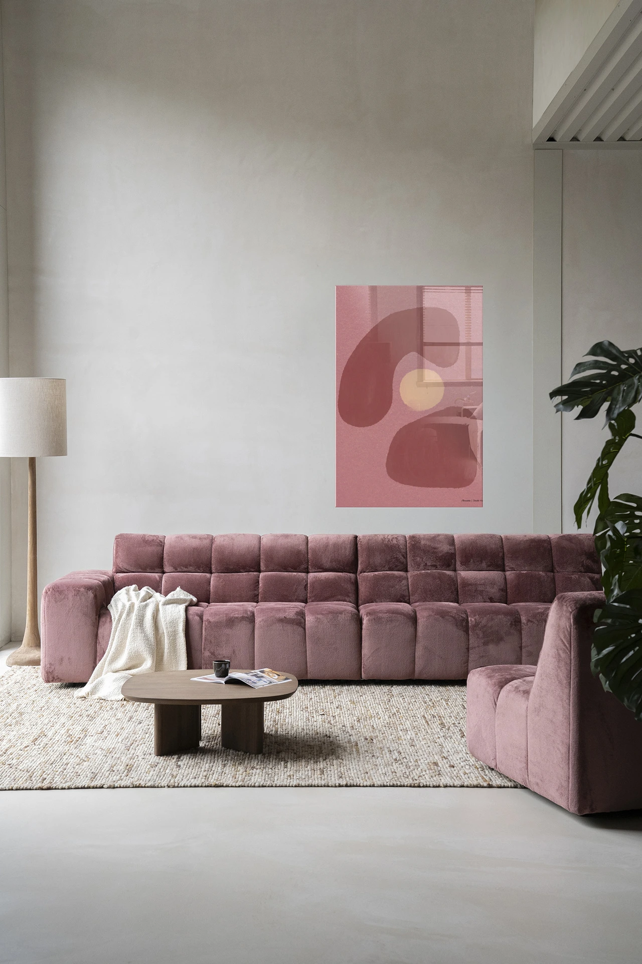 Tapiz de pared Elementa Morado 1 - Urban Cotton