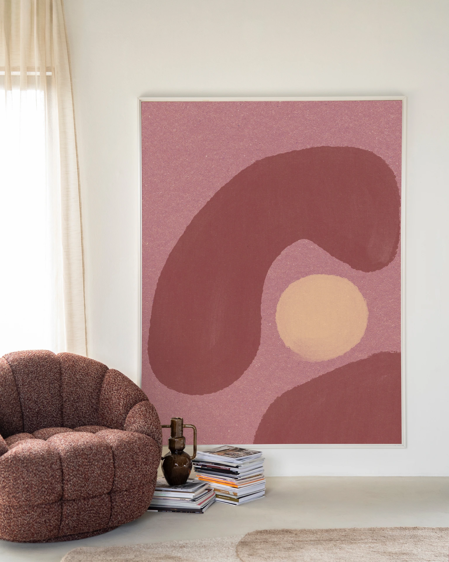 Tapiz de pared Elementa Morado 1 - Urban Cotton