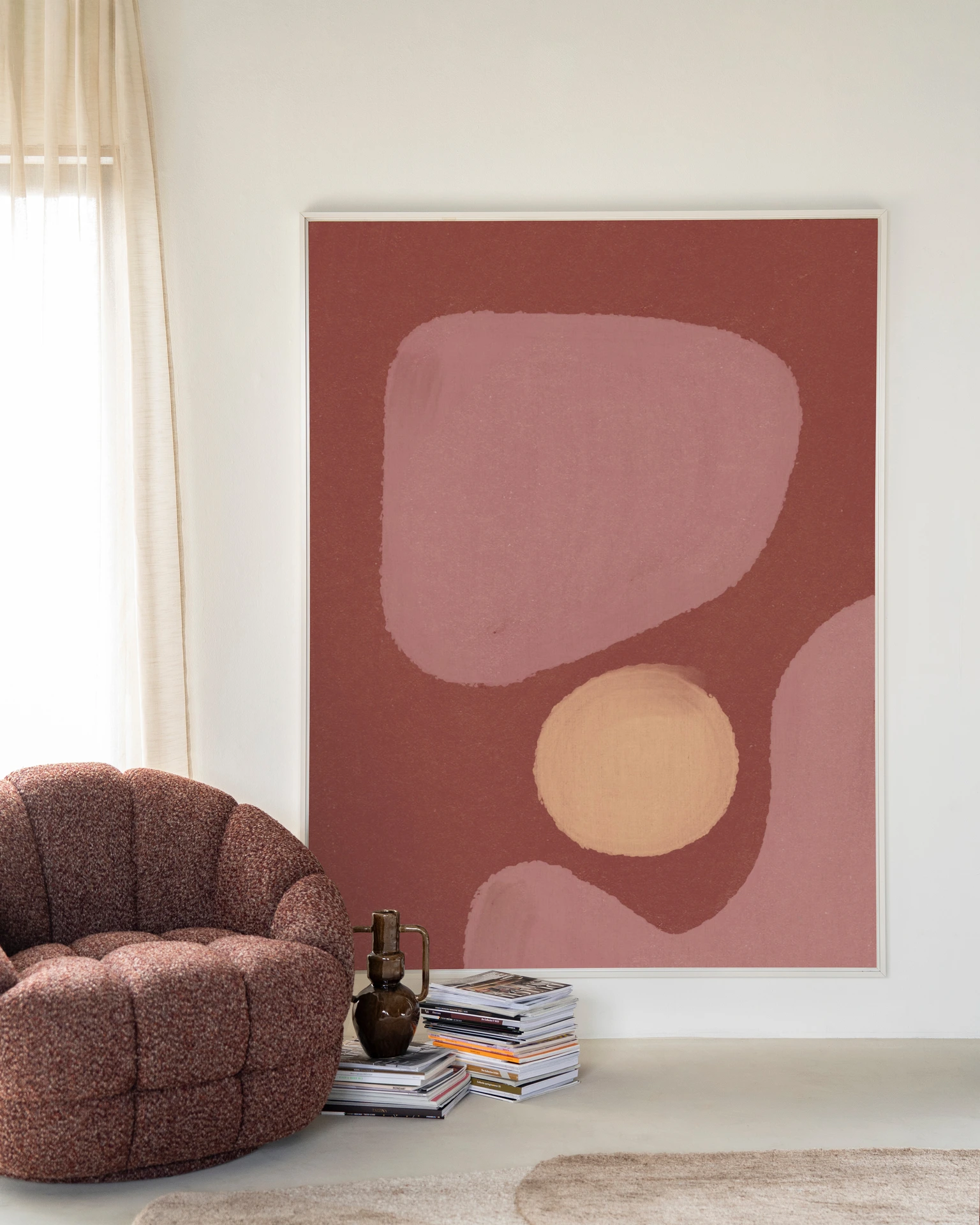 Tapiz de pared Elementa Morado 2 - Urban Cotton