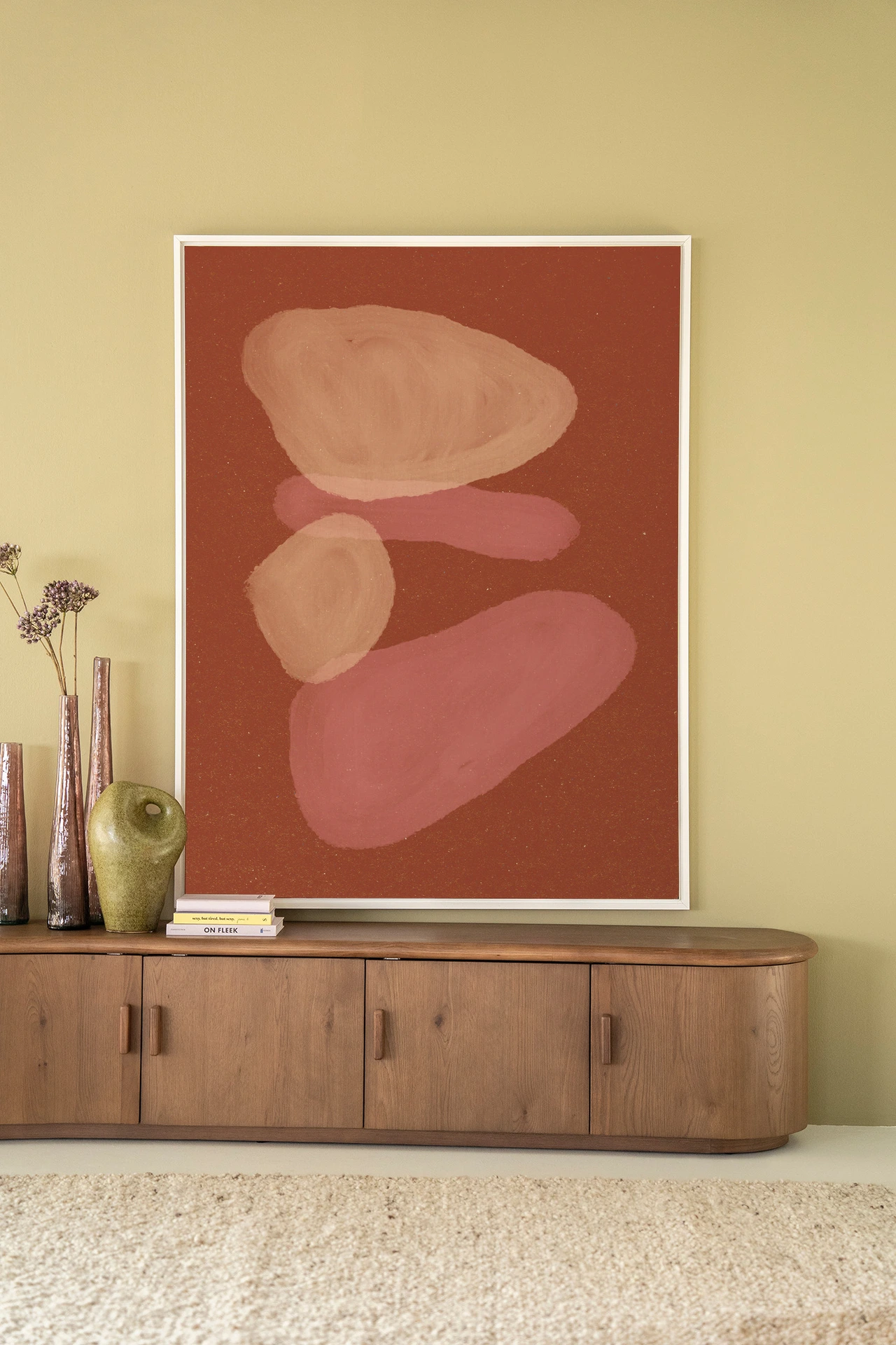 Tapiz de pared Elementa Rossa 1 - Urban Cotton