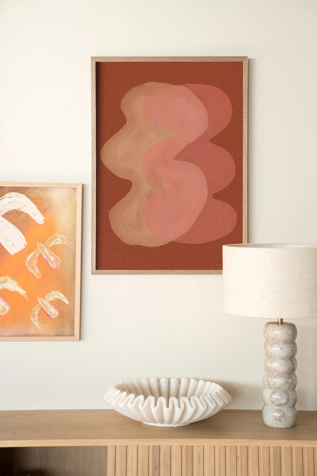 Tapiz de pared Elementa Rossa 2 - Urban Cotton