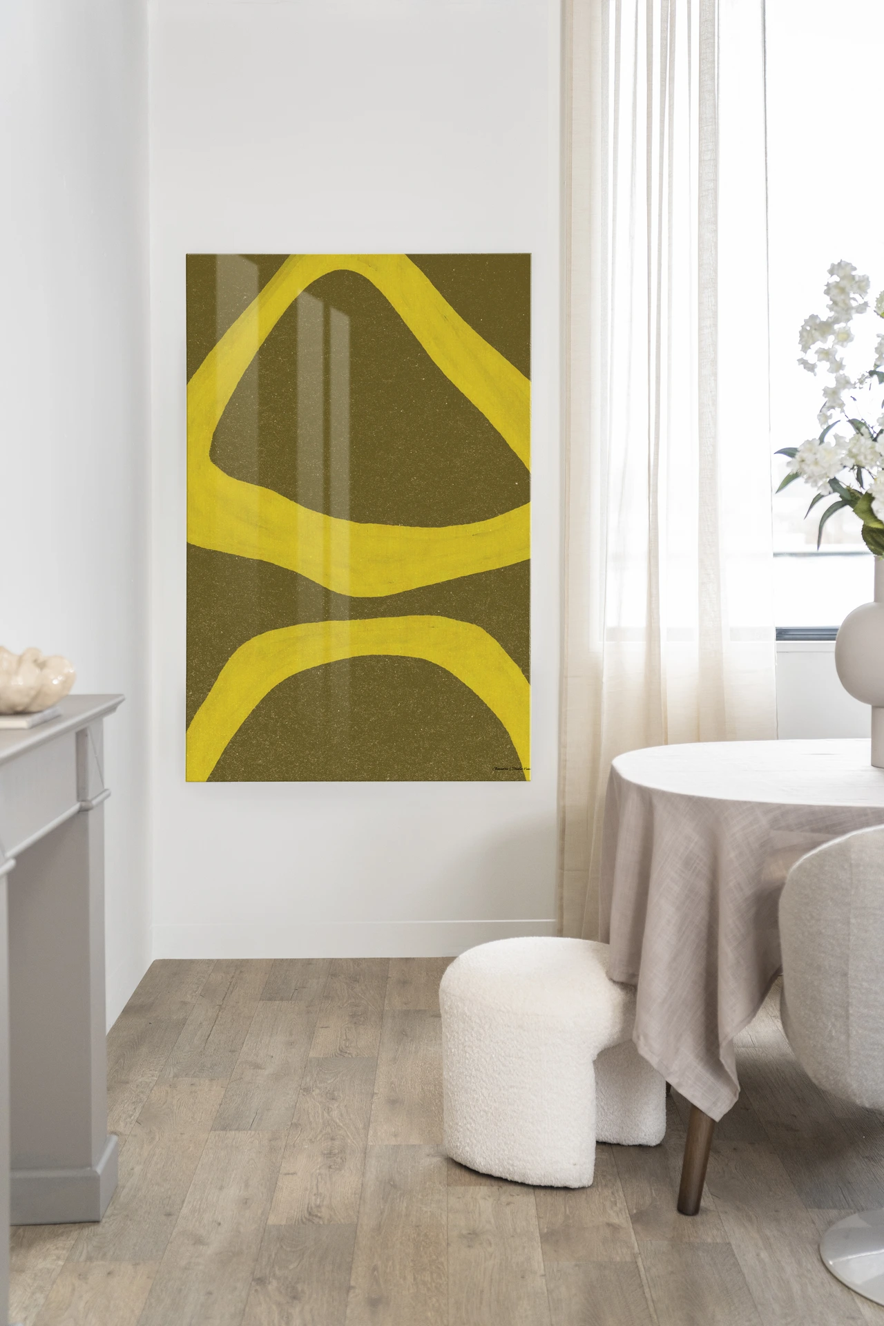 Tapiz de pared Elementa Verde 1 - Urban Cotton