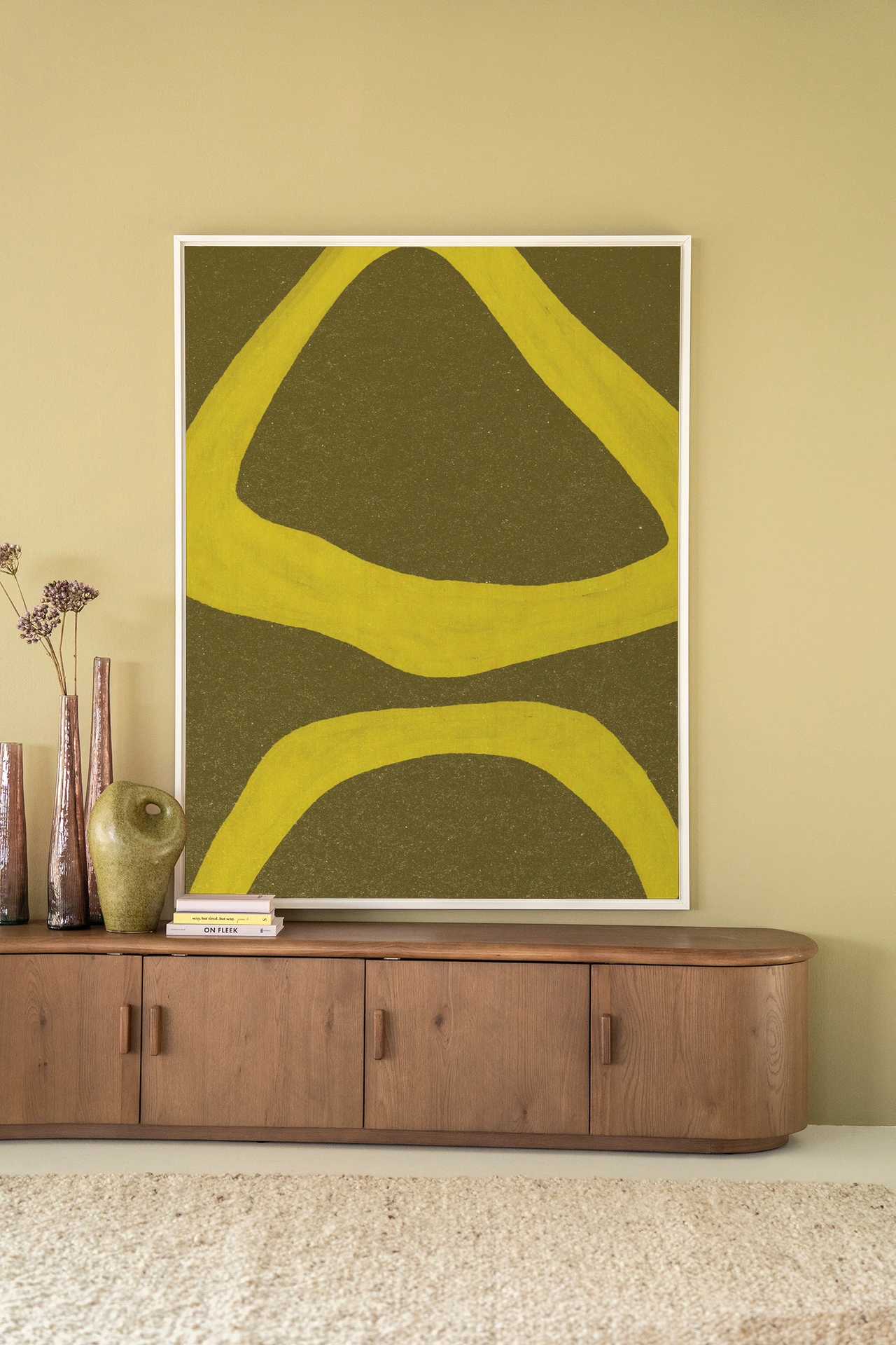 Tapiz de pared Elementa Verde 1 - Urban Cotton