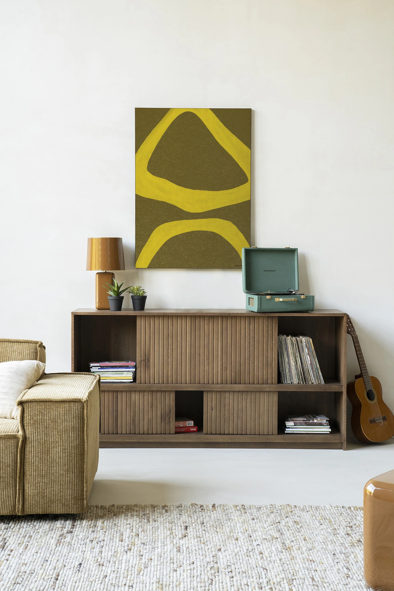 Tapiz de pared Elementa Verde 1 - Urban Cotton