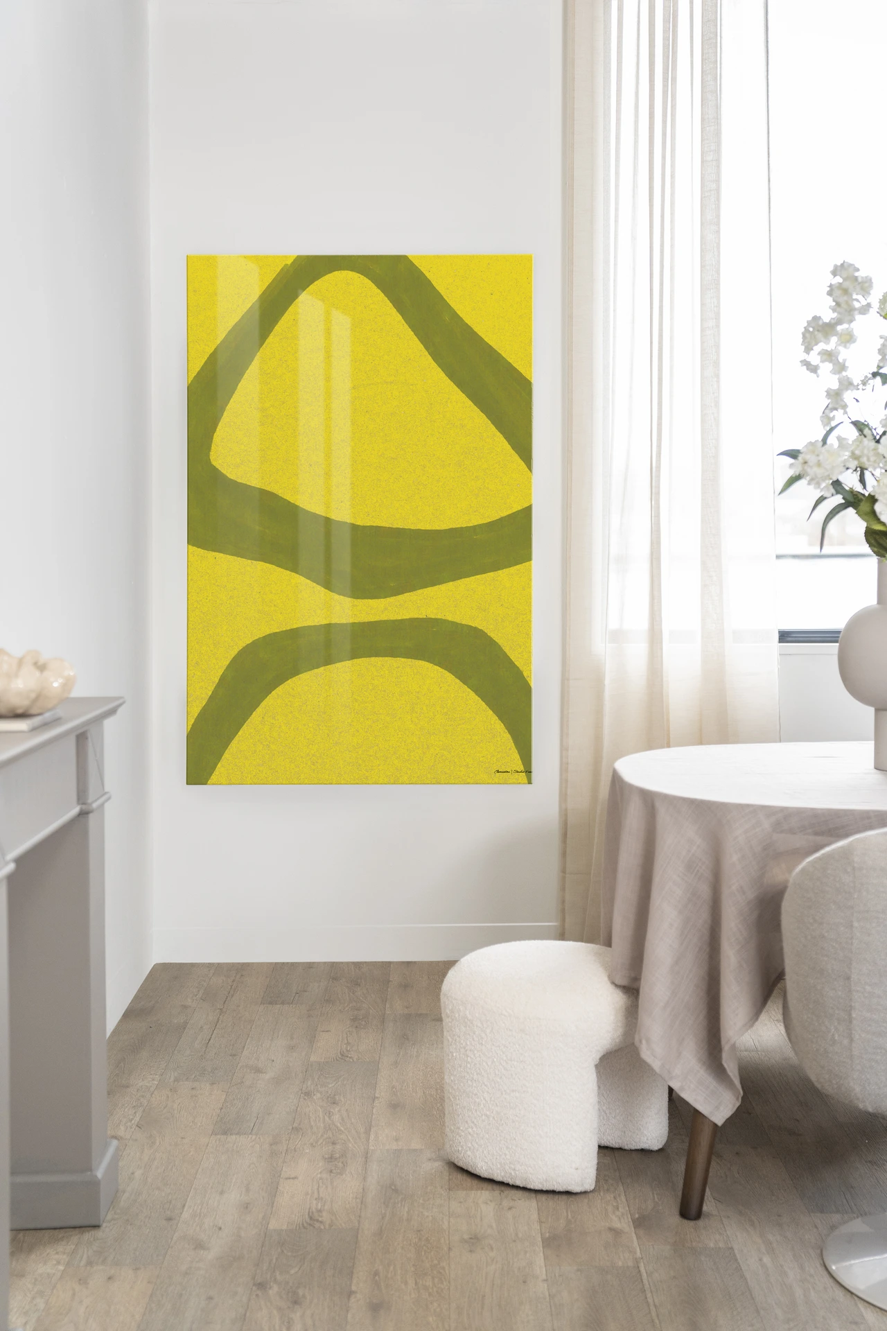 Tapiz de pared Elementa Verde 2 - Urban Cotton