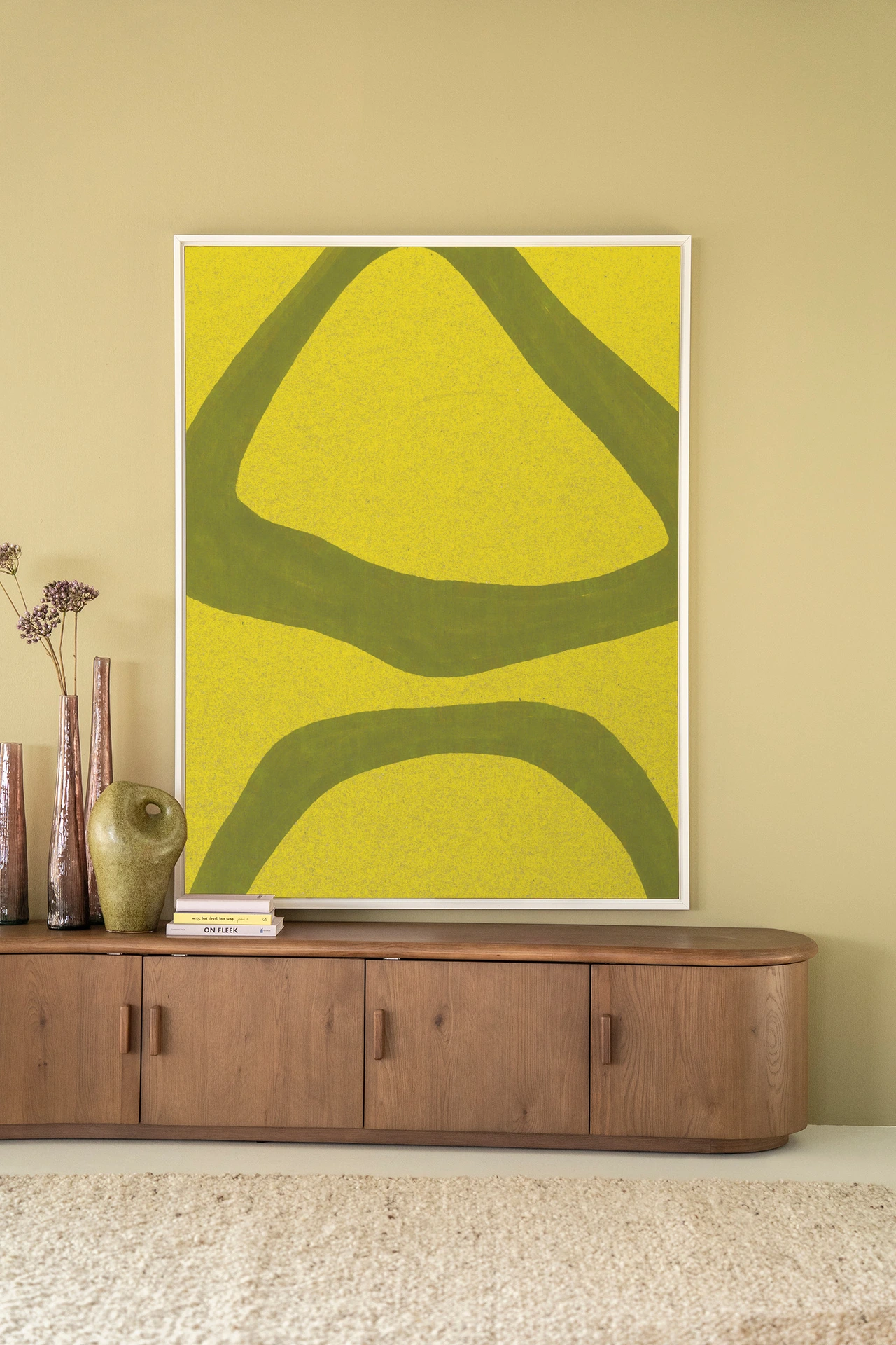 Tapiz de pared Elementa Verde 2 - Urban Cotton