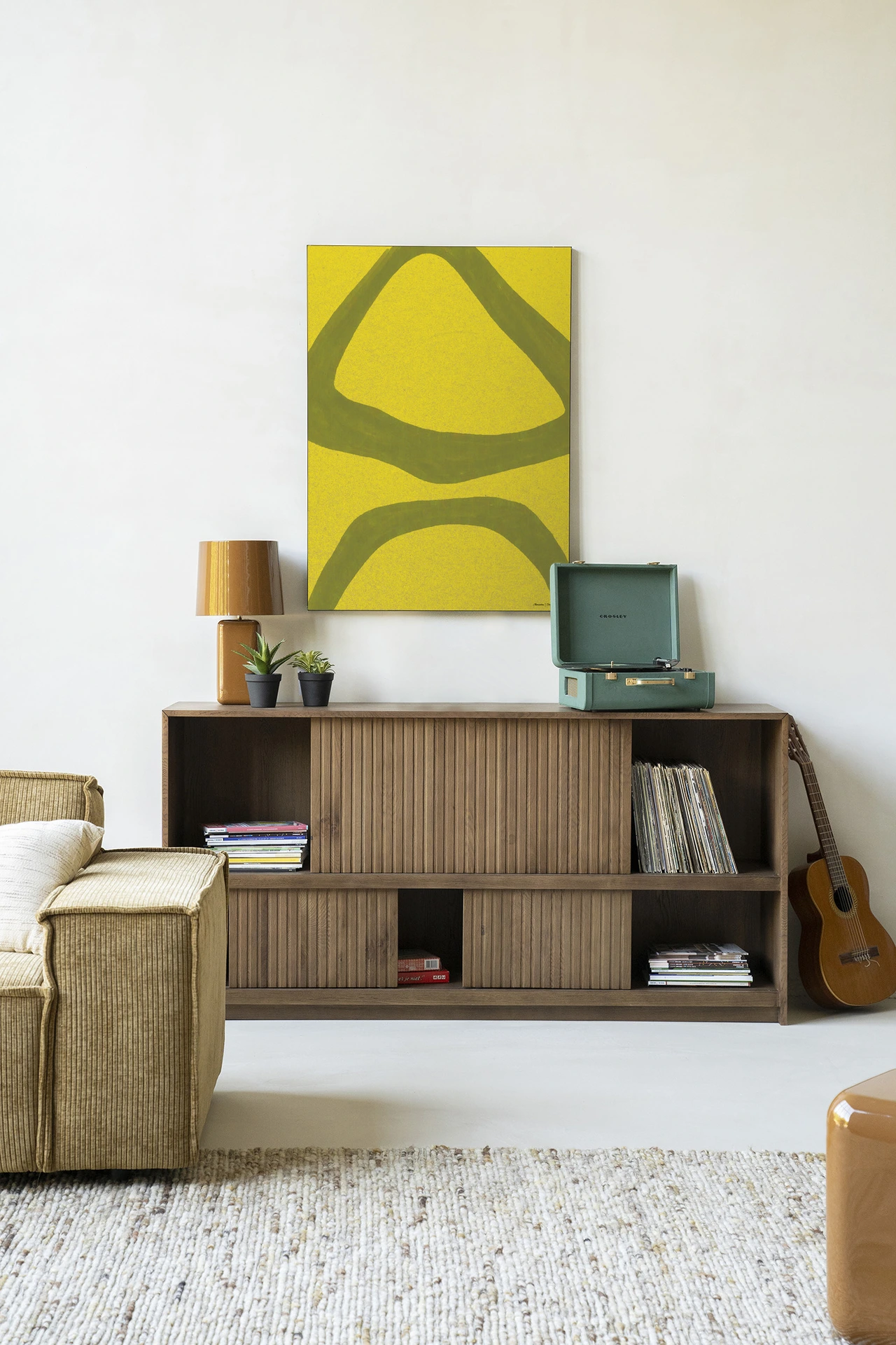 Tapiz de pared Elementa Verde 2 - Urban Cotton