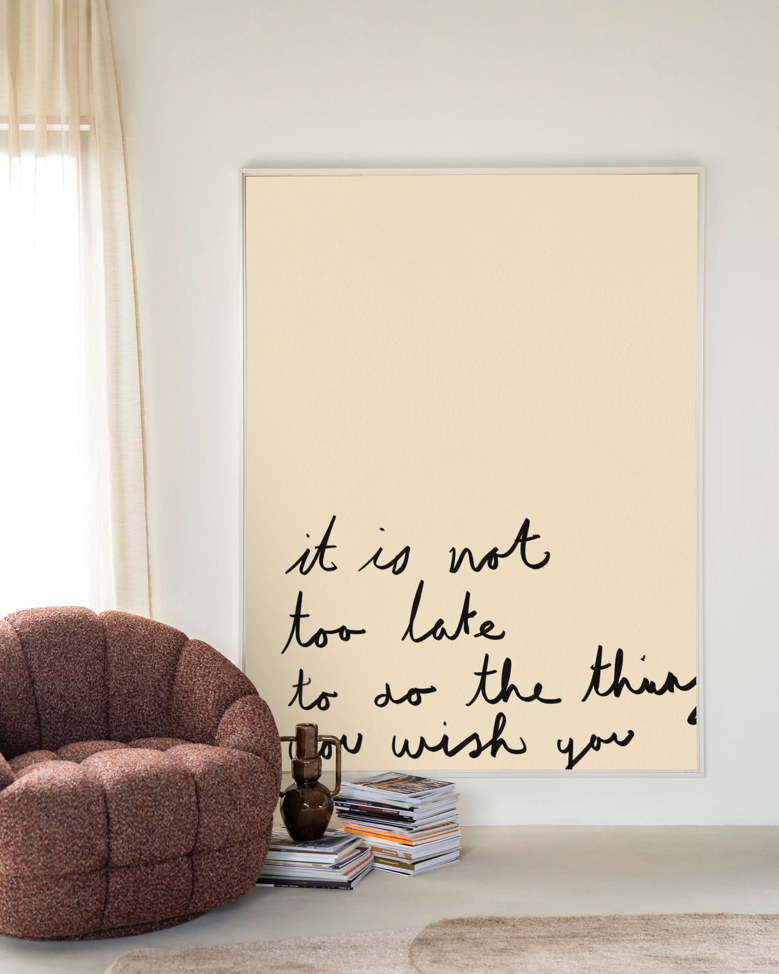 Tapiz de pared Not Too Late - Urban Cotton