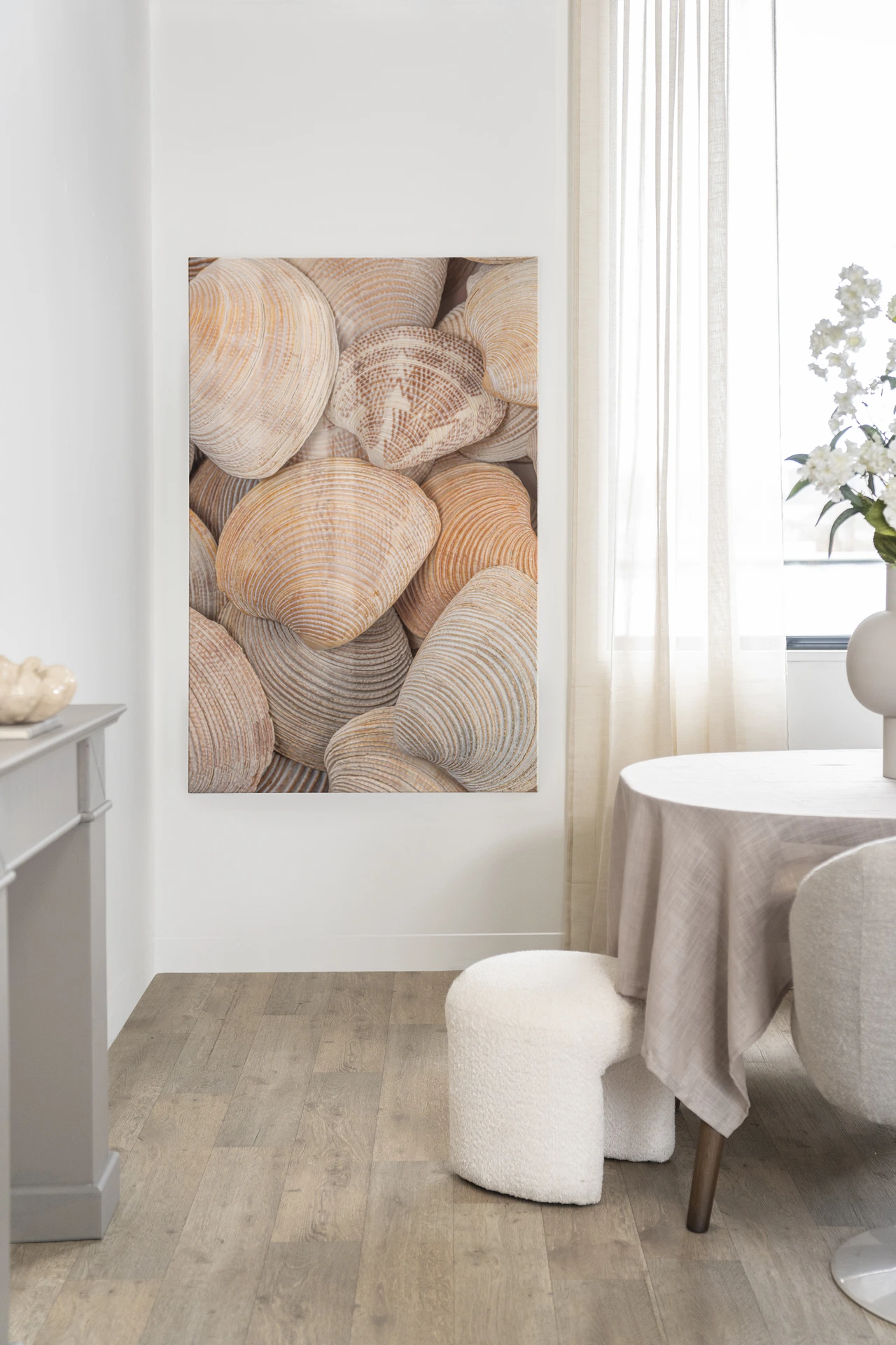 Tapiz de pared Tijdloze Rust: In Een Zee Van Schelpen - Urban Cotton