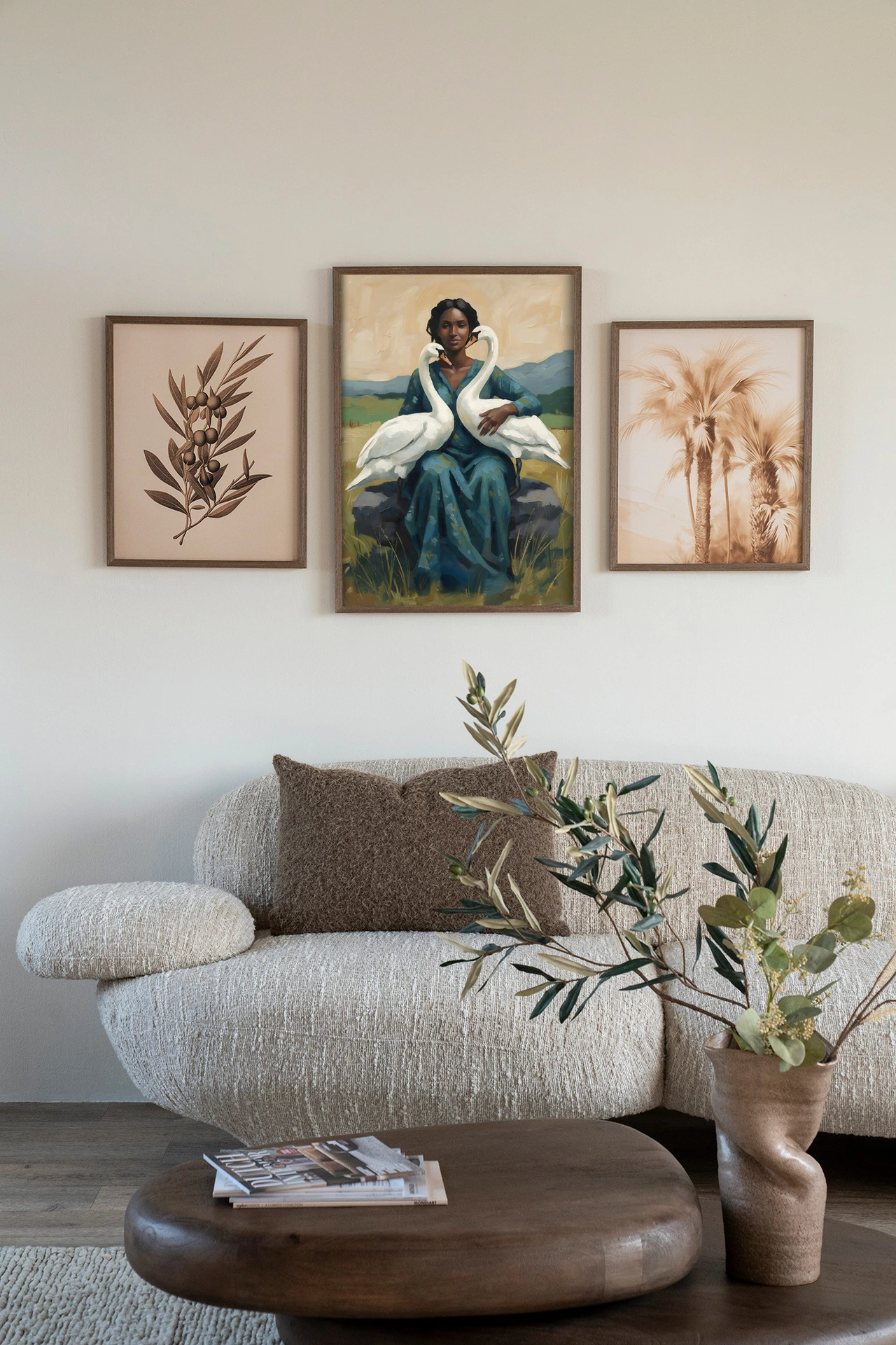Tapiz de pared Swan Mother - Urban Cotton