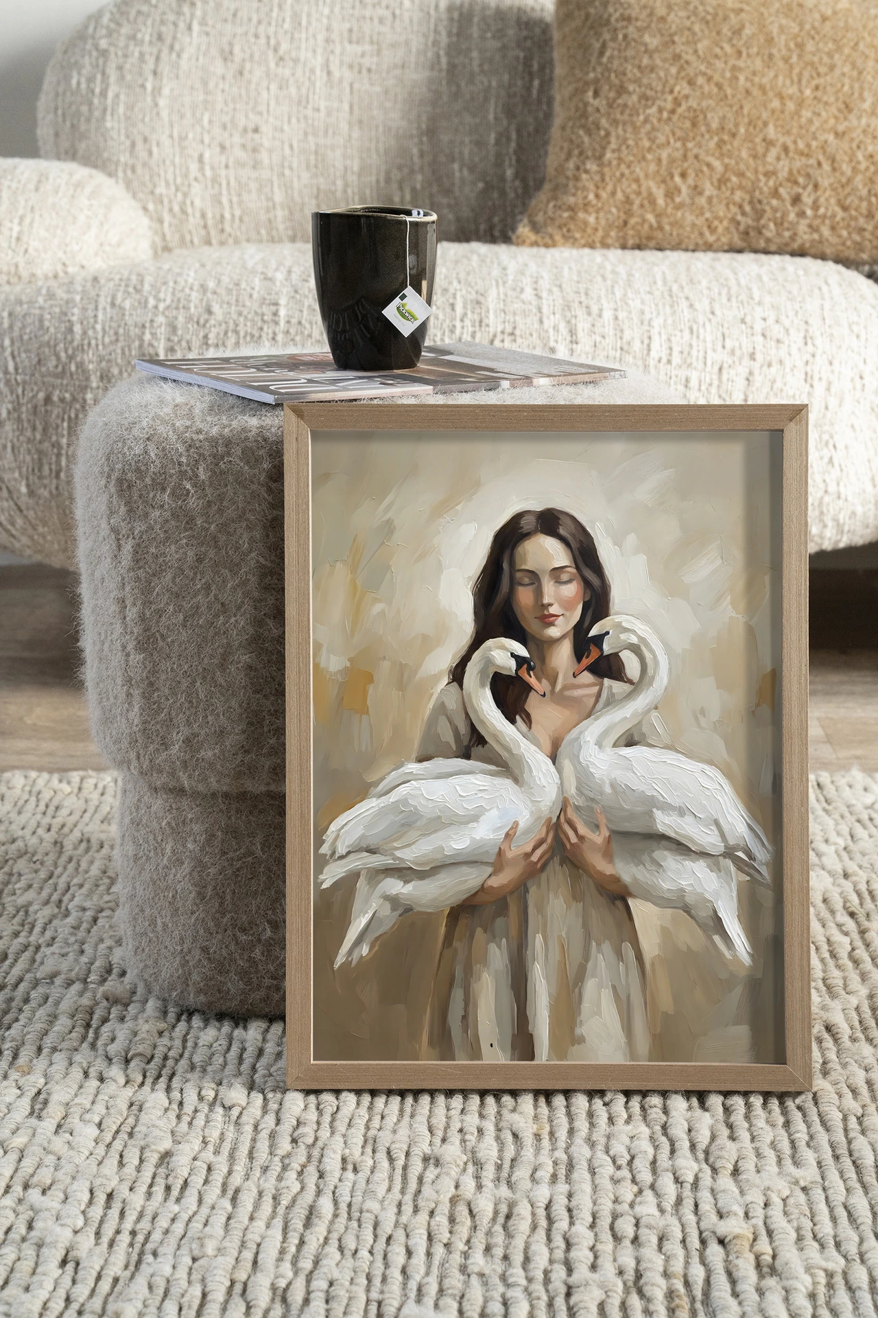 Tapiz de pared Swan Children - Urban Cotton
