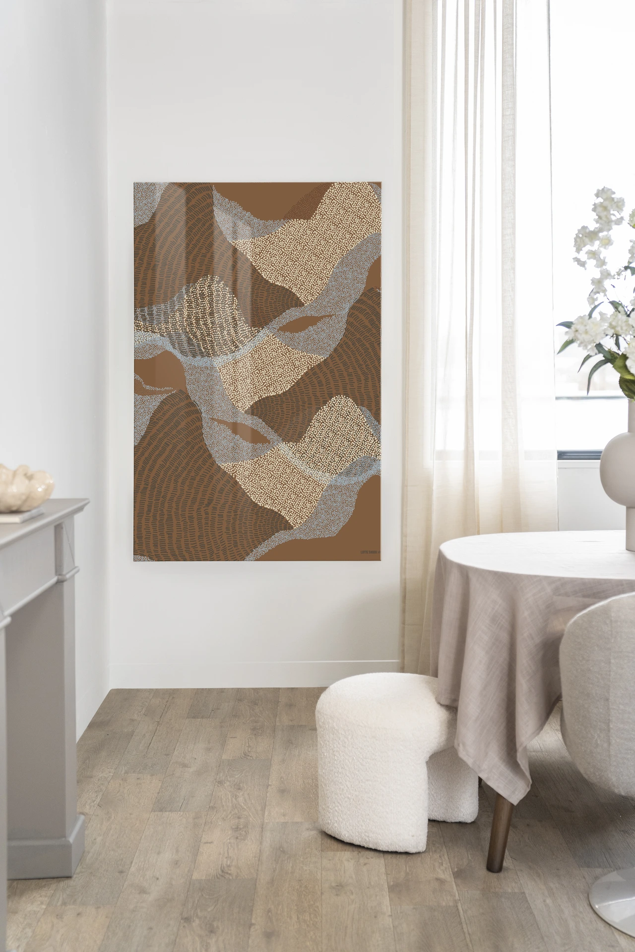 Tapiz de pared La Ondas 1 - Urban Cotton