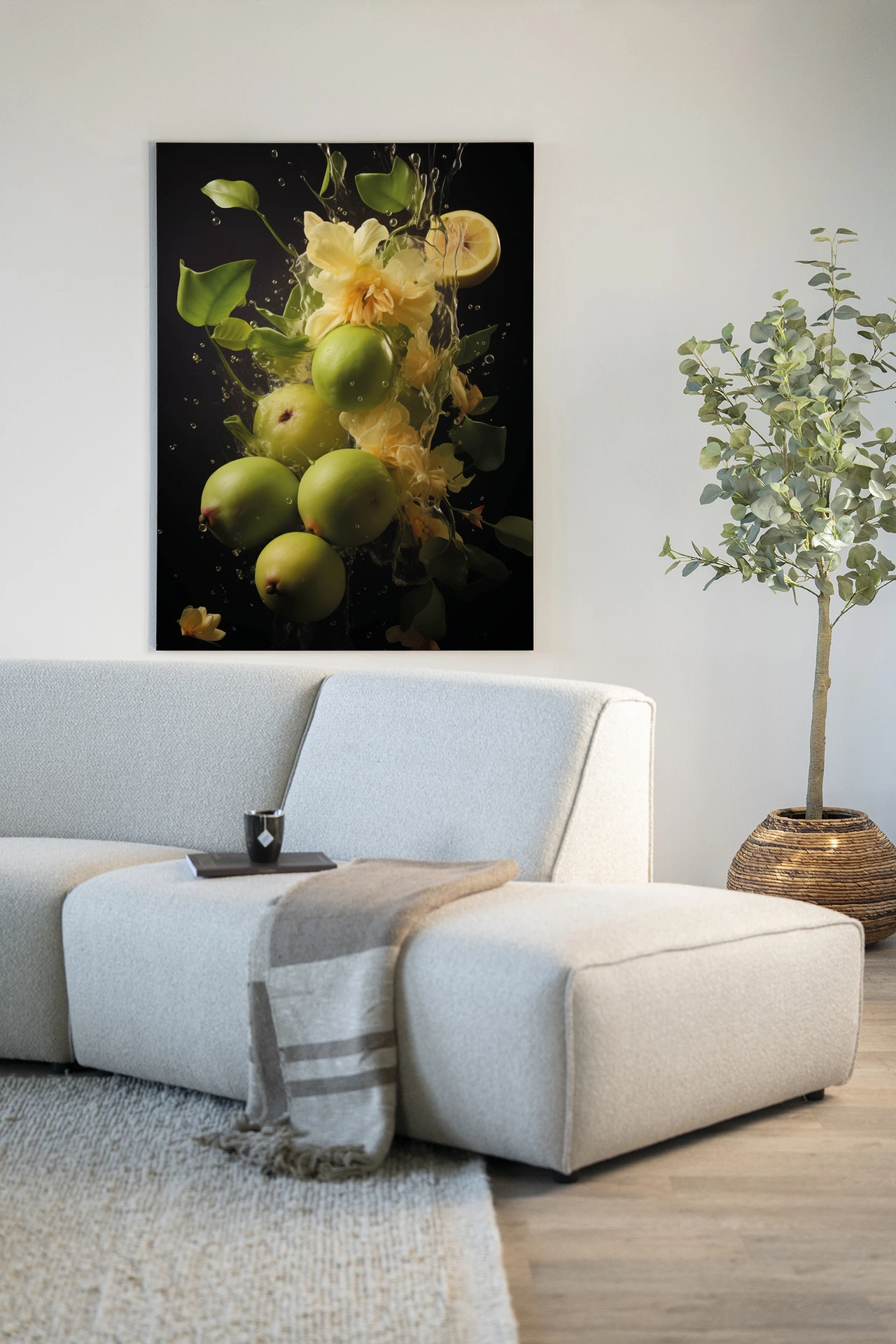 Wandteppich Green Fruit Explosion - Urban Cotton
