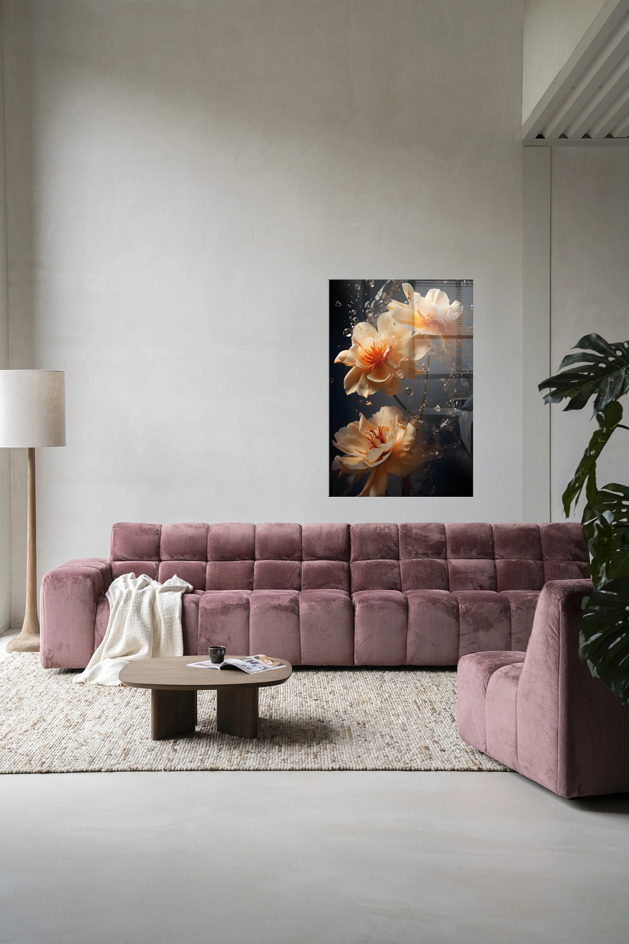 Wandteppich Waterflower Dark - Urban Cotton