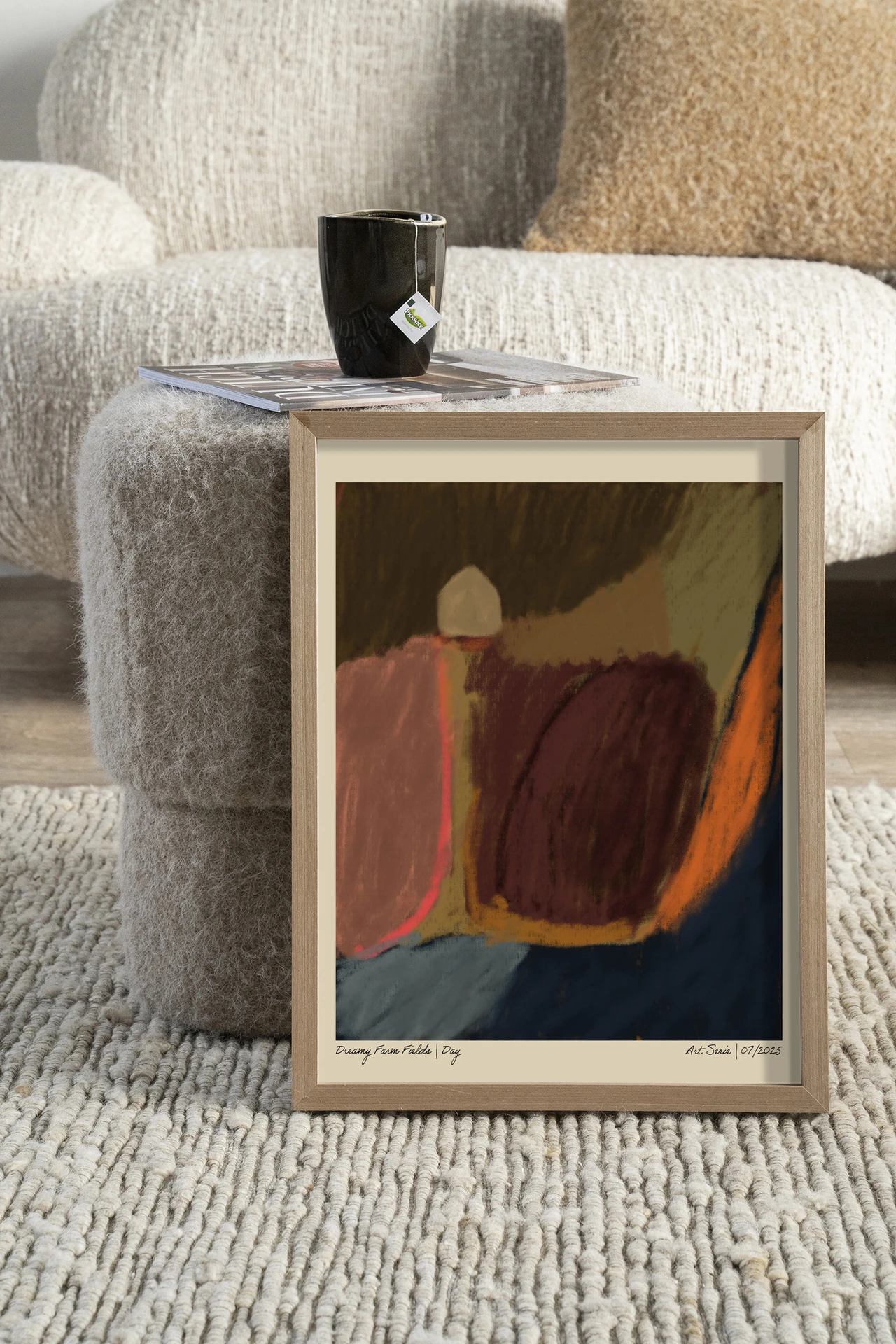Wandteppich Dreamy Farmfield By Night - Urban Cotton