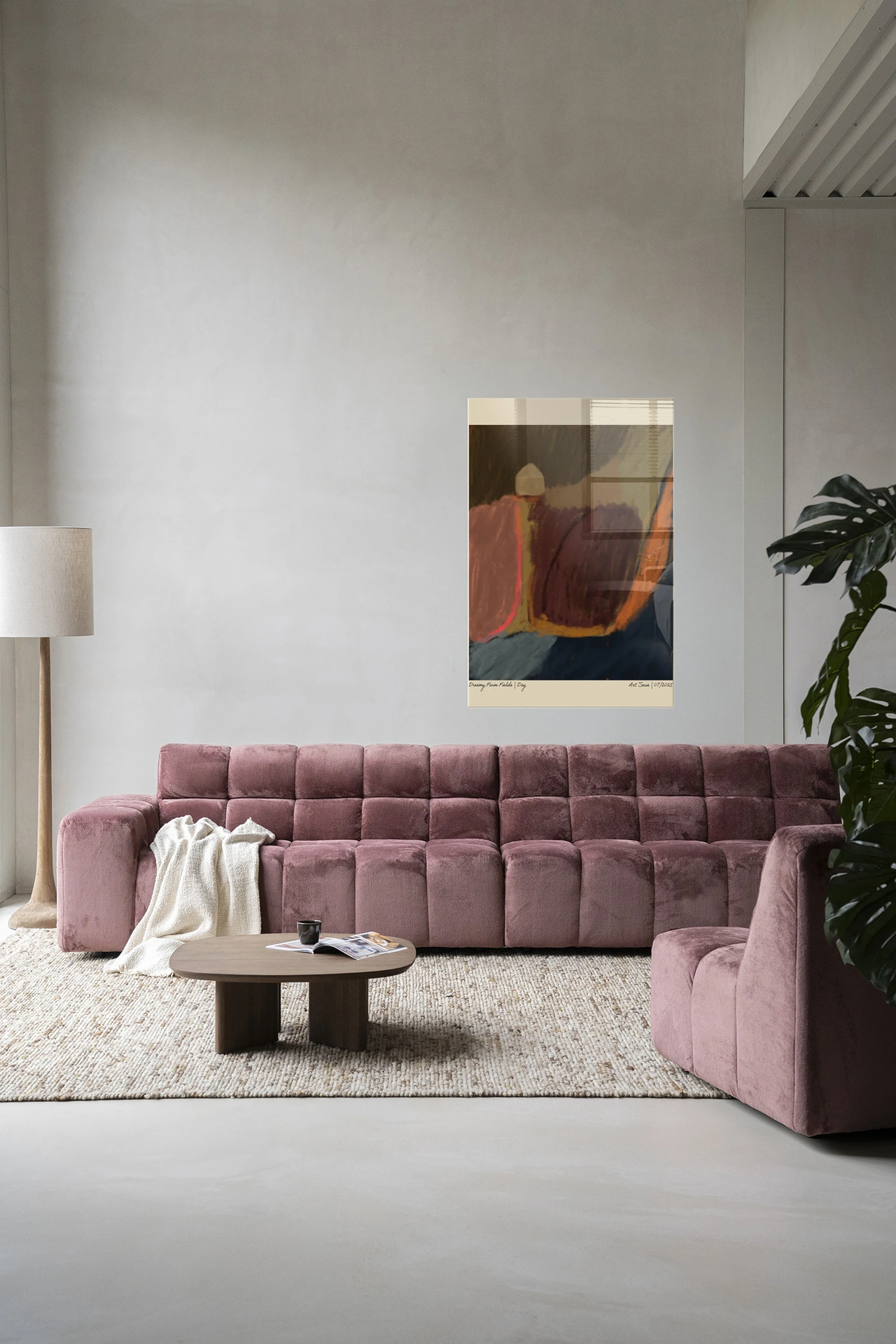 Wandteppich Dreamy Farmfield By Night - Urban Cotton