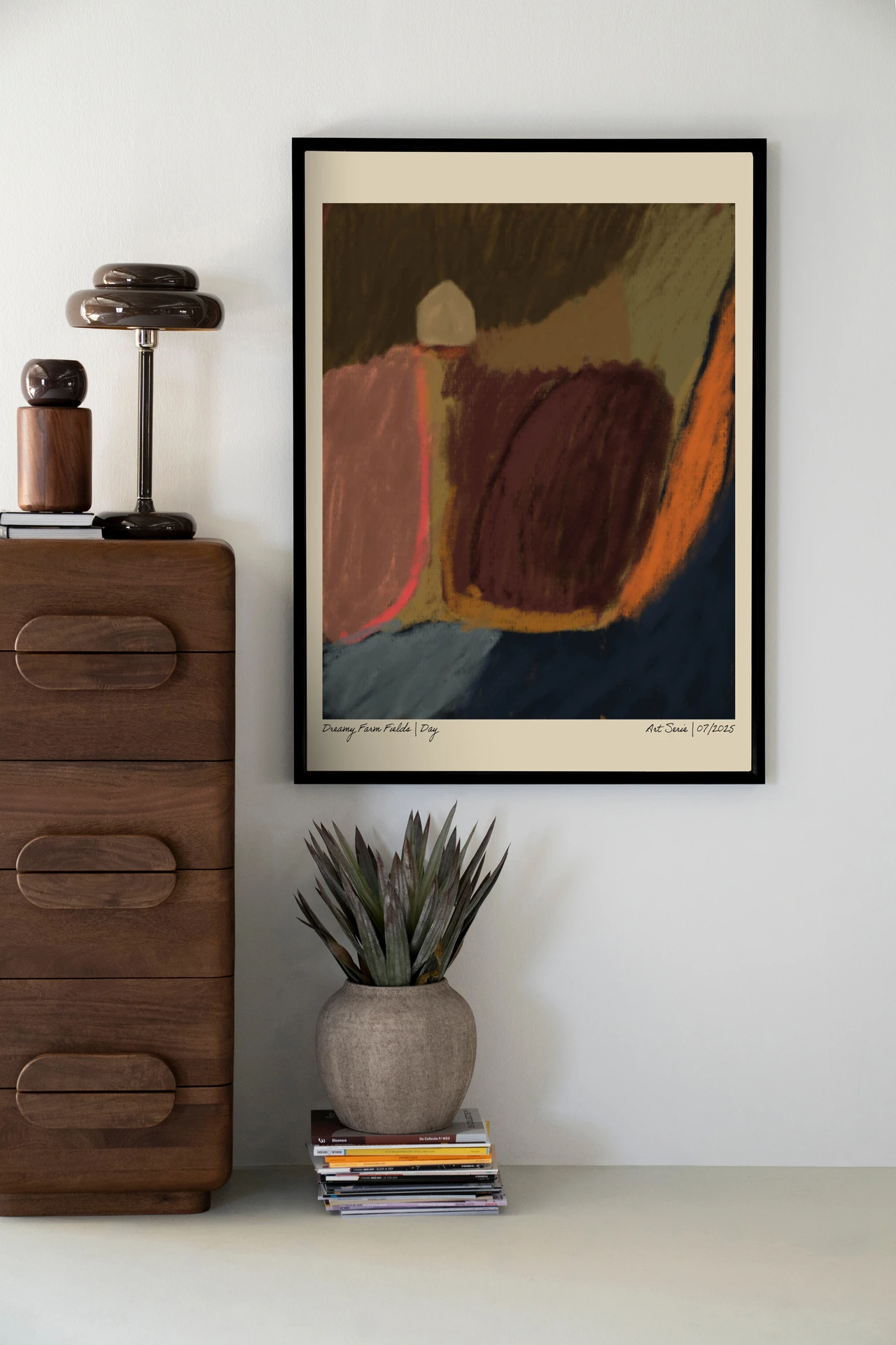 Wandteppich Dreamy Farmfield By Night - Urban Cotton