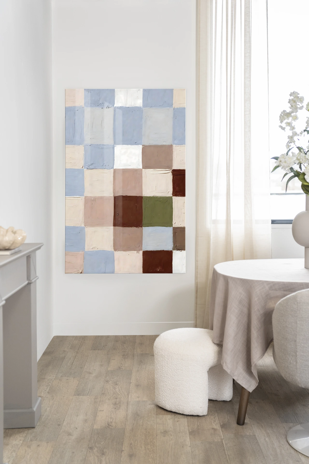 Wandteppich Blue Blocks - Urban Cotton