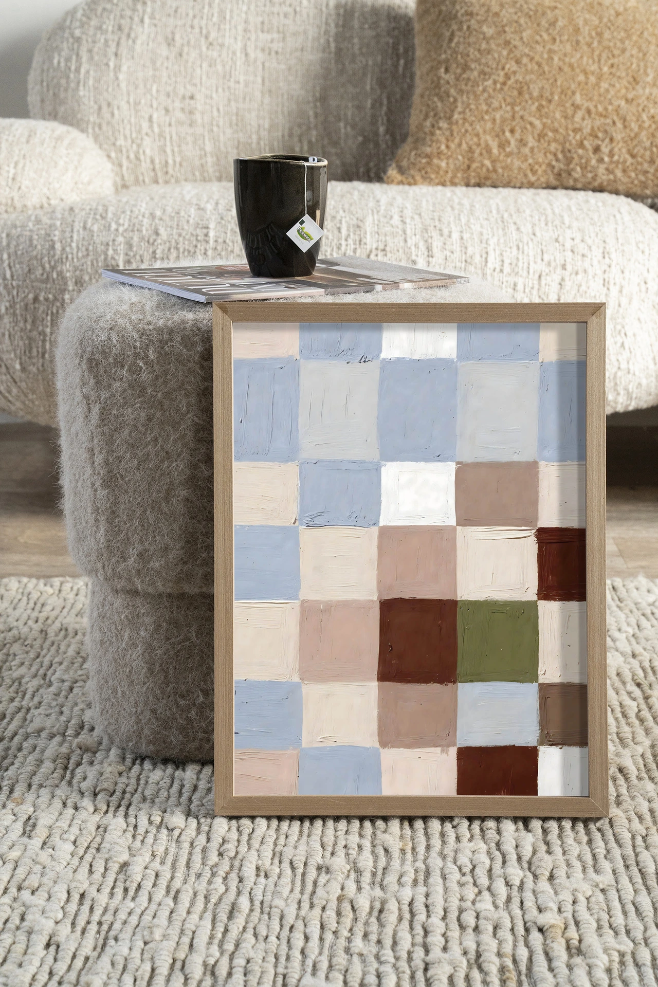 Wandteppich Blue Blocks - Urban Cotton