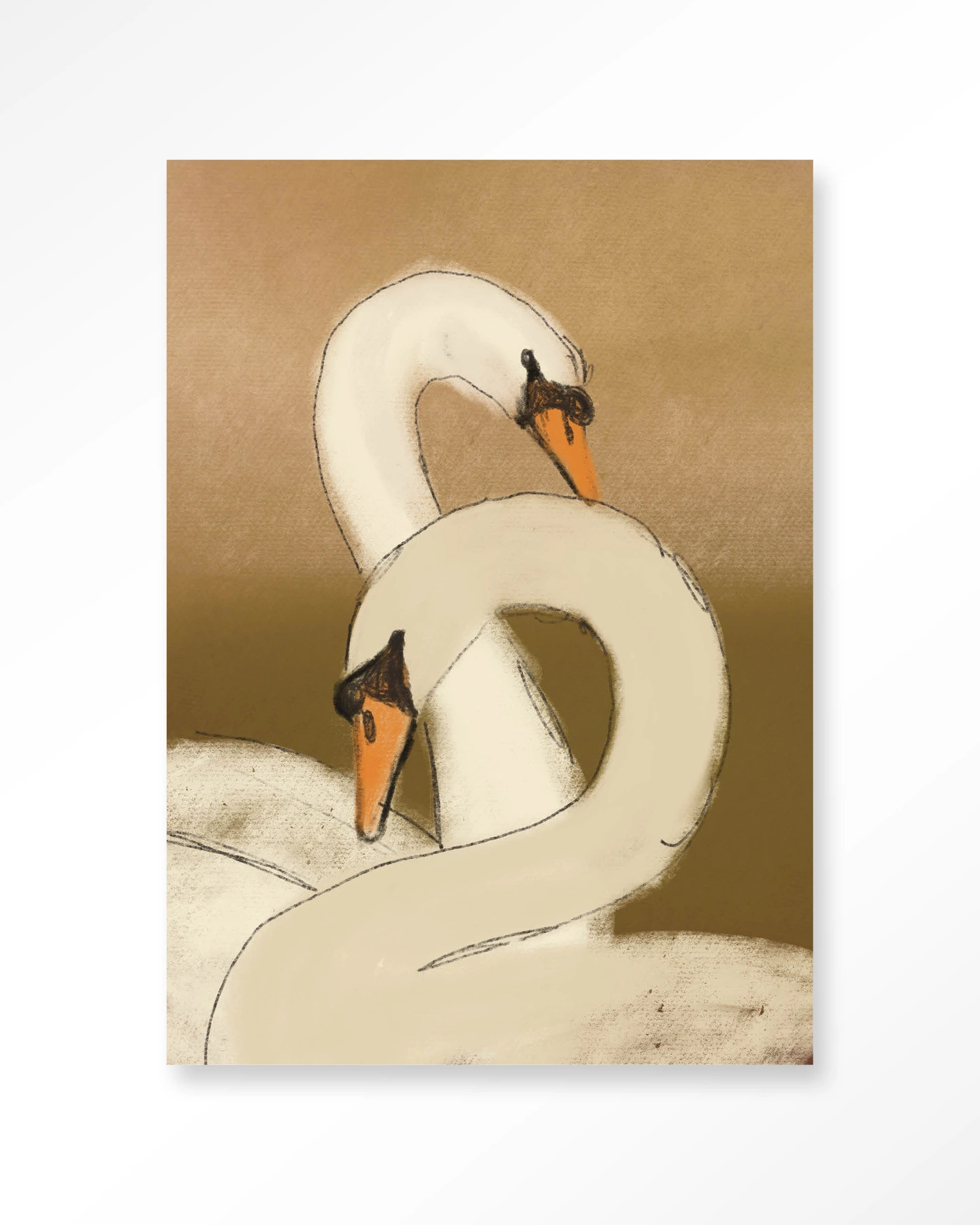 Wall Hanging Swan Lake Green - Urban Cotton - Urban Cotton