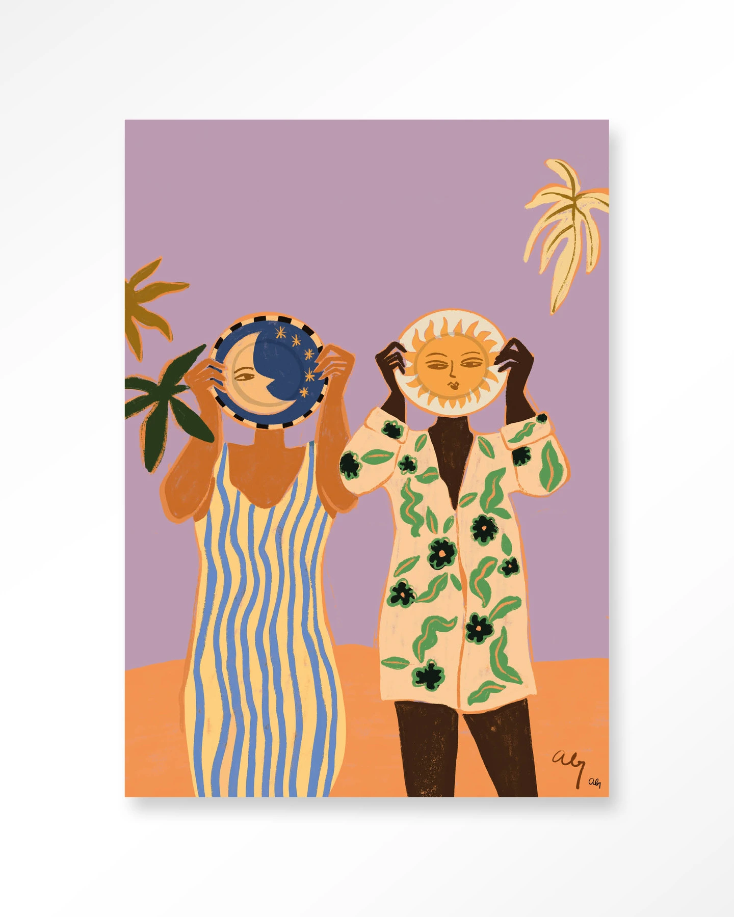 Wall Hanging Sun & Moon - Urban Cotton - Urban Cotton