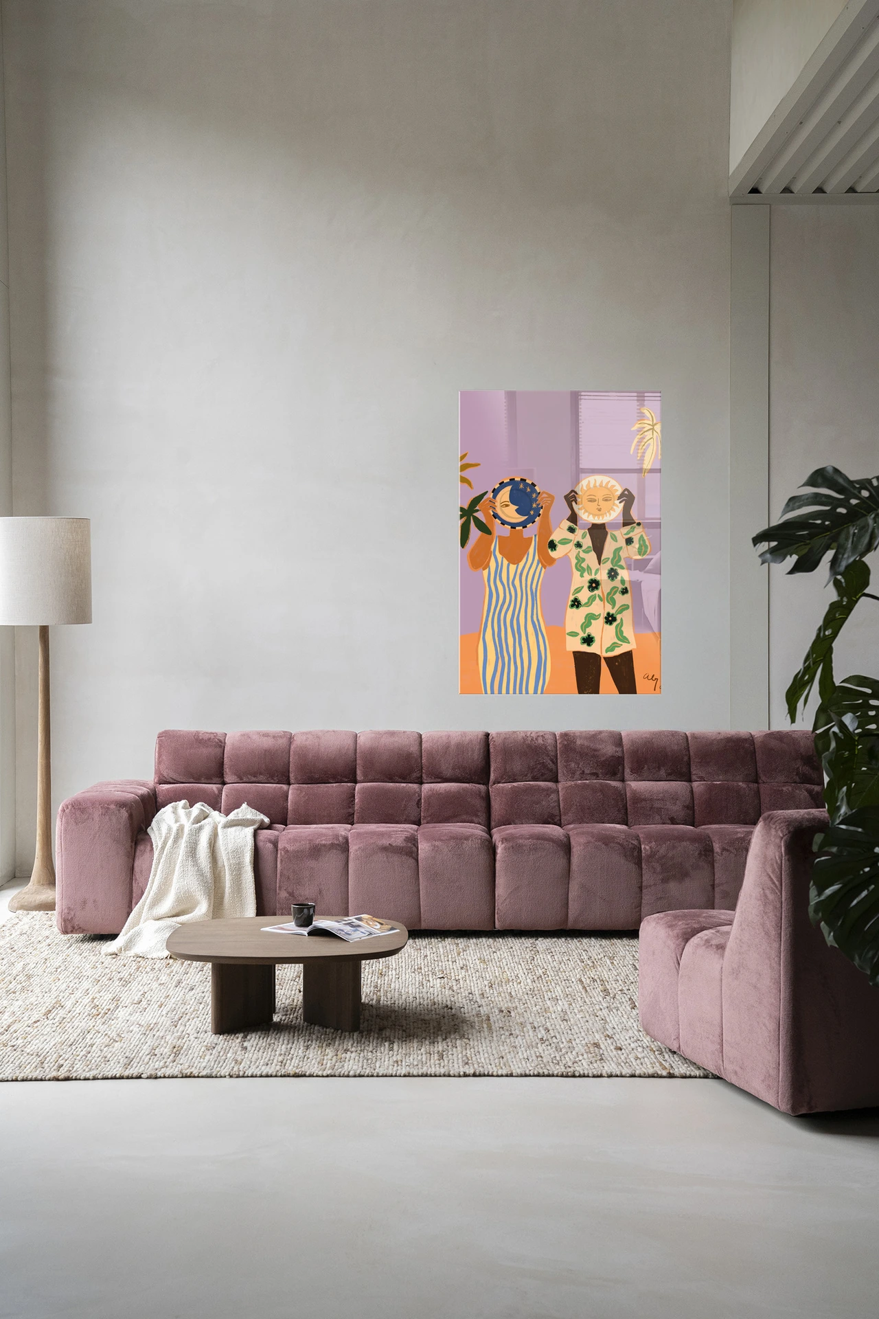 Tapiz de pared Sun & Moon - Urban Cotton