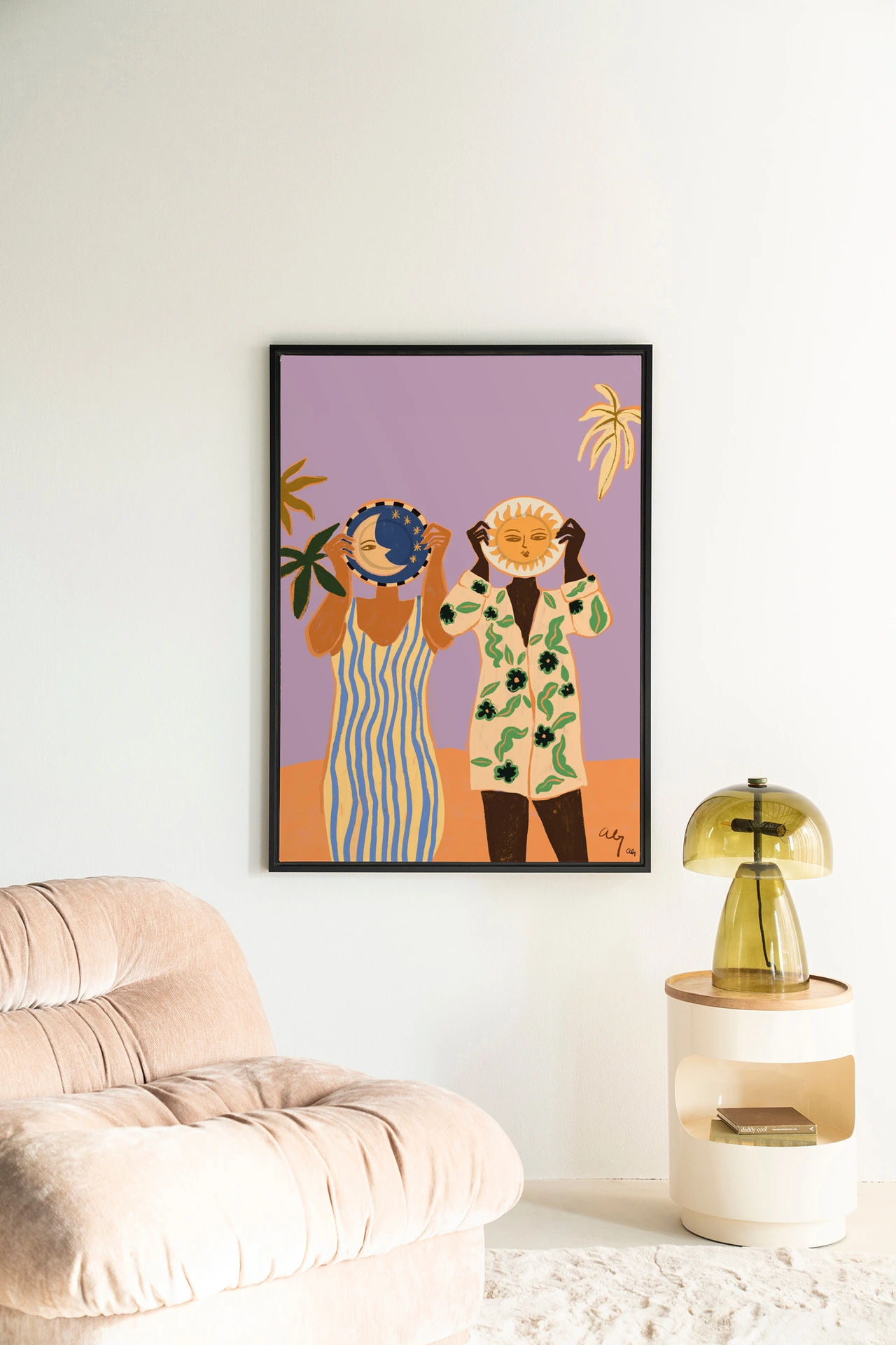 Tapiz de pared Sun & Moon - Urban Cotton