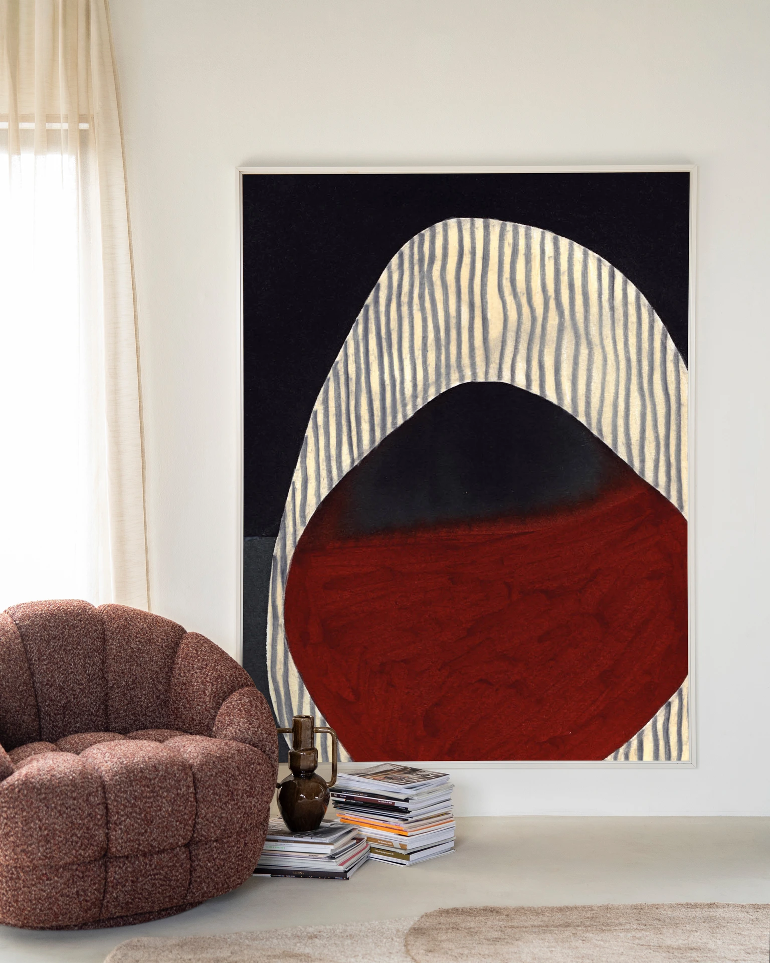 Wandteppich Vertical Oval - Urban Cotton
