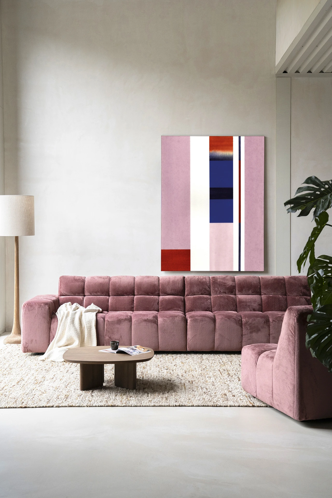 Tapiz de pared Vertical Lilac - Urban Cotton