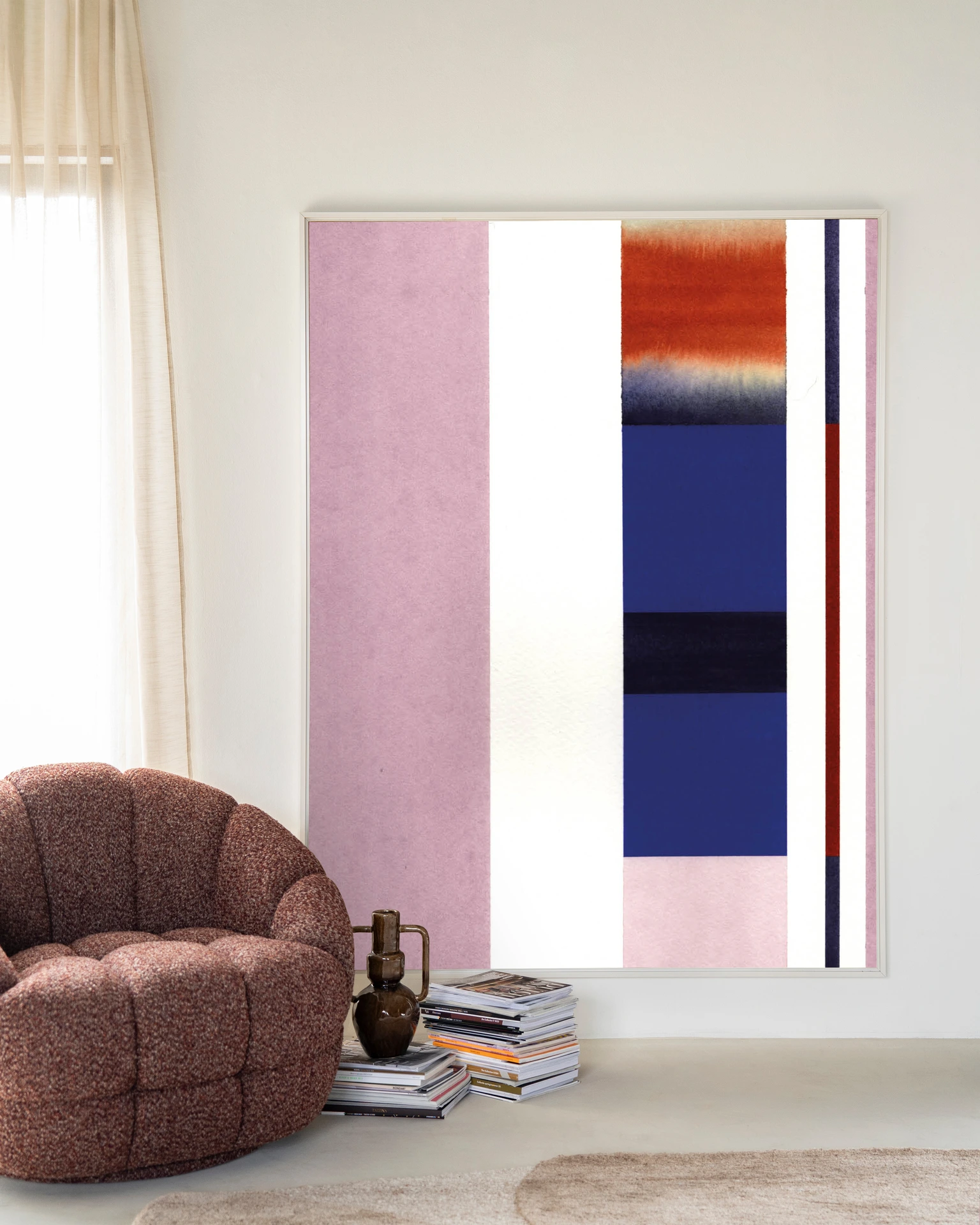 Tapiz de pared Vertical Lilac - Urban Cotton