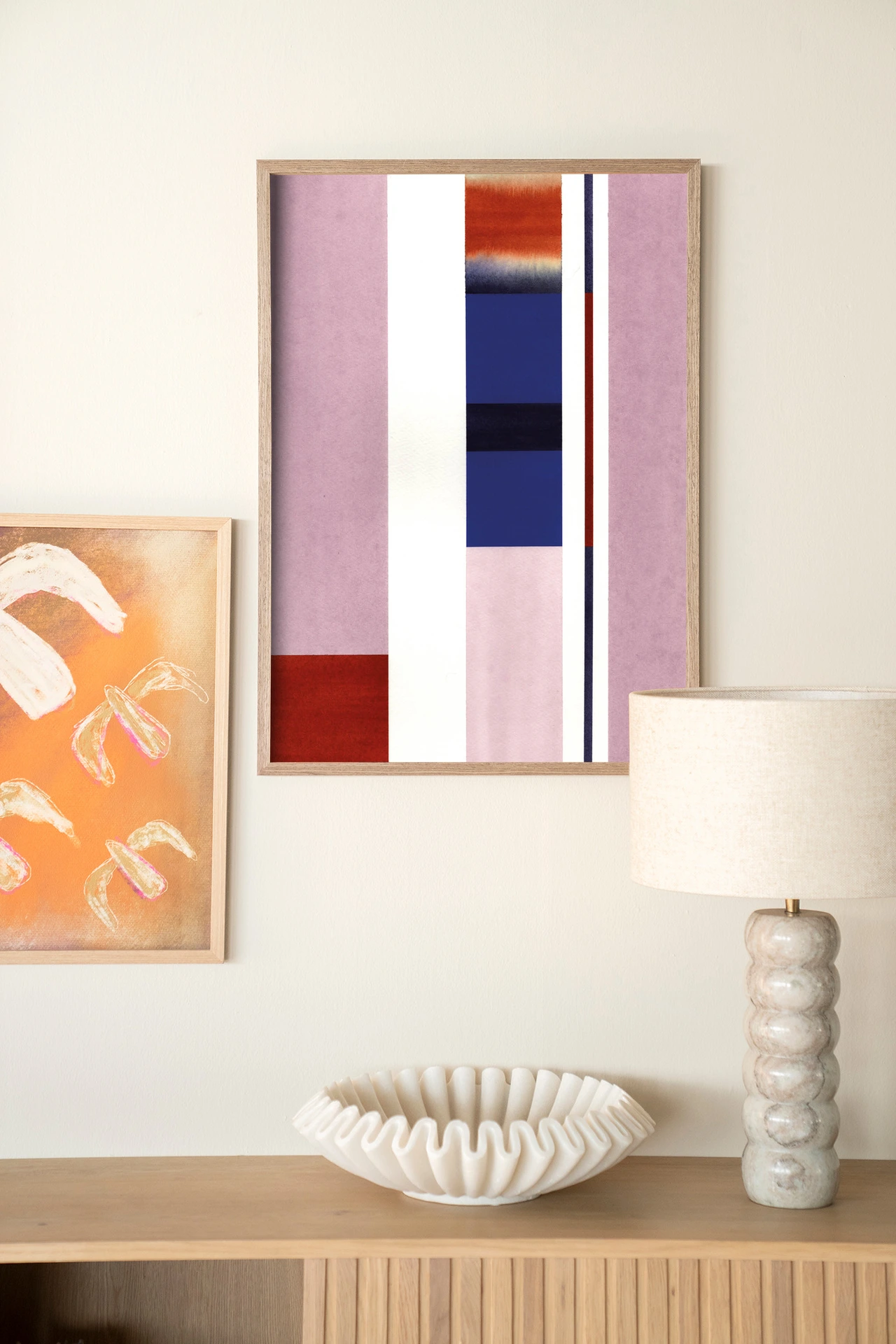 Tapiz de pared Vertical Lilac - Urban Cotton