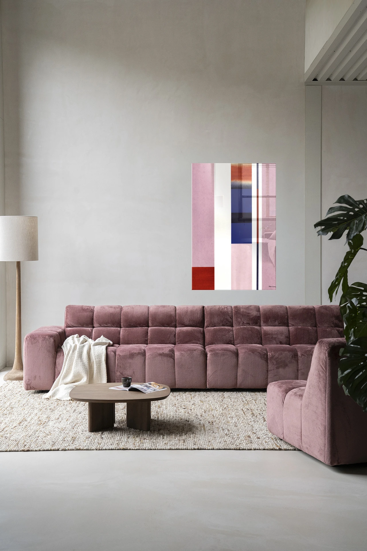 Tapiz de pared Vertical Lilac - Urban Cotton