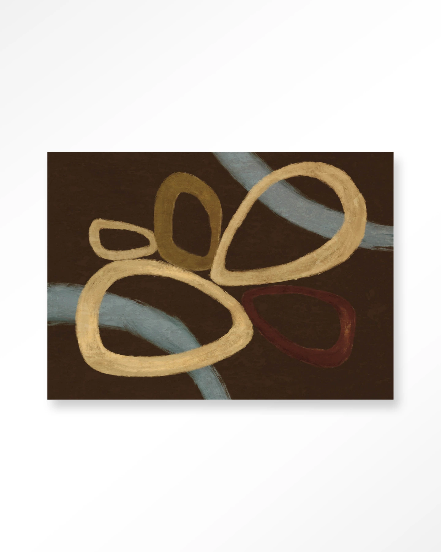 Wall Hanging Ring Of Abstraction Brown - Urban Cotton - Urban Cotton