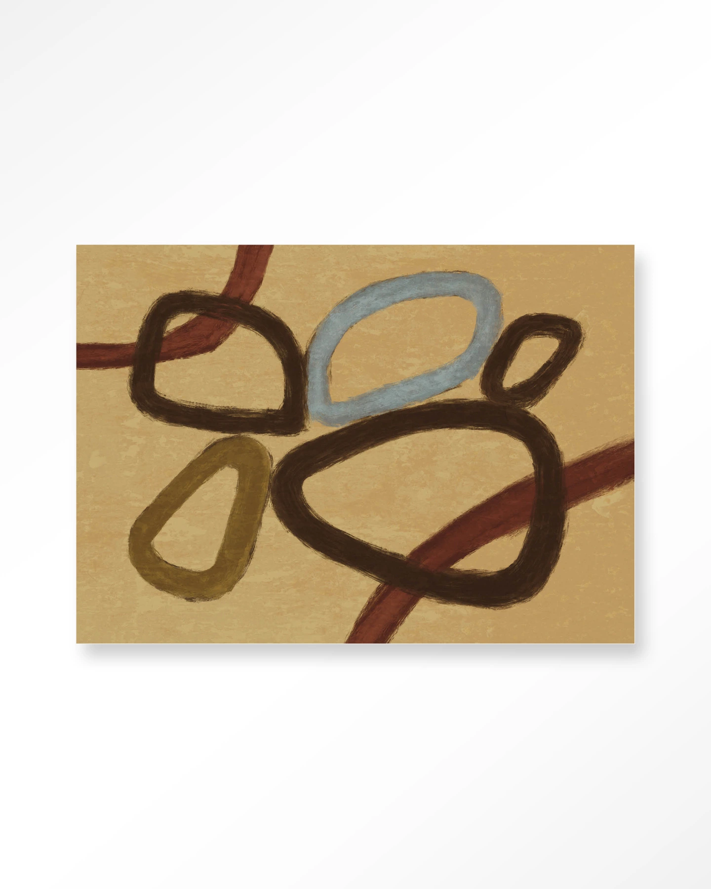 Wall Hanging Ring Of Abstraction Yellow - Urban Cotton - Urban Cotton